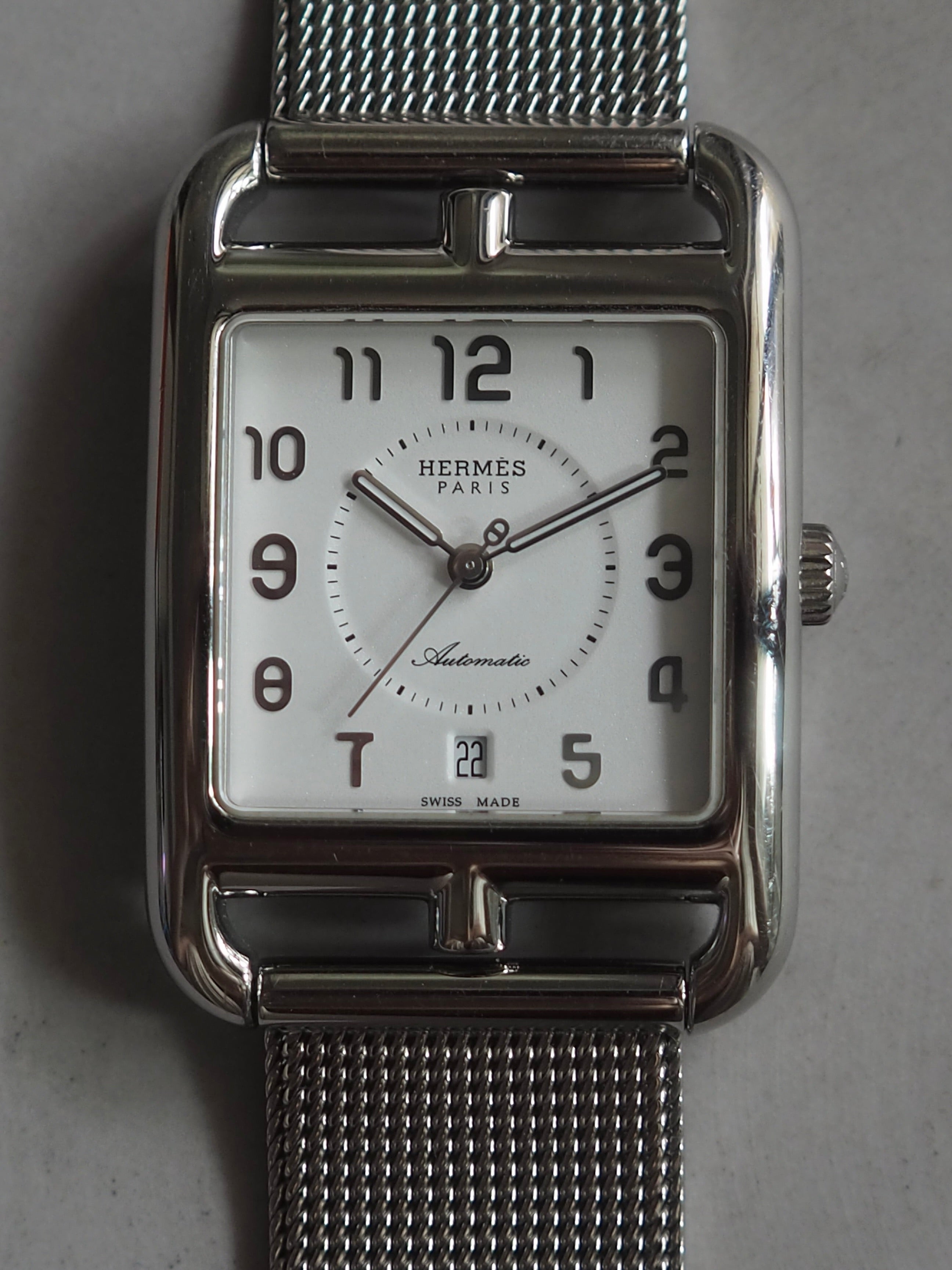 HERMÈS Cape Cod Automatic Mesh Bracelet Watch