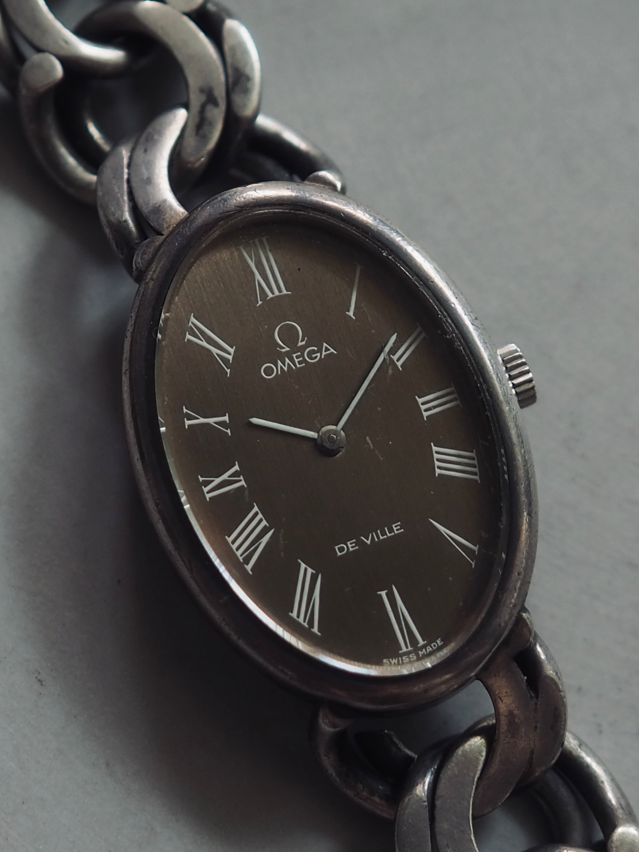 OMEGA De Ville Oval Chain Bracelet Watch