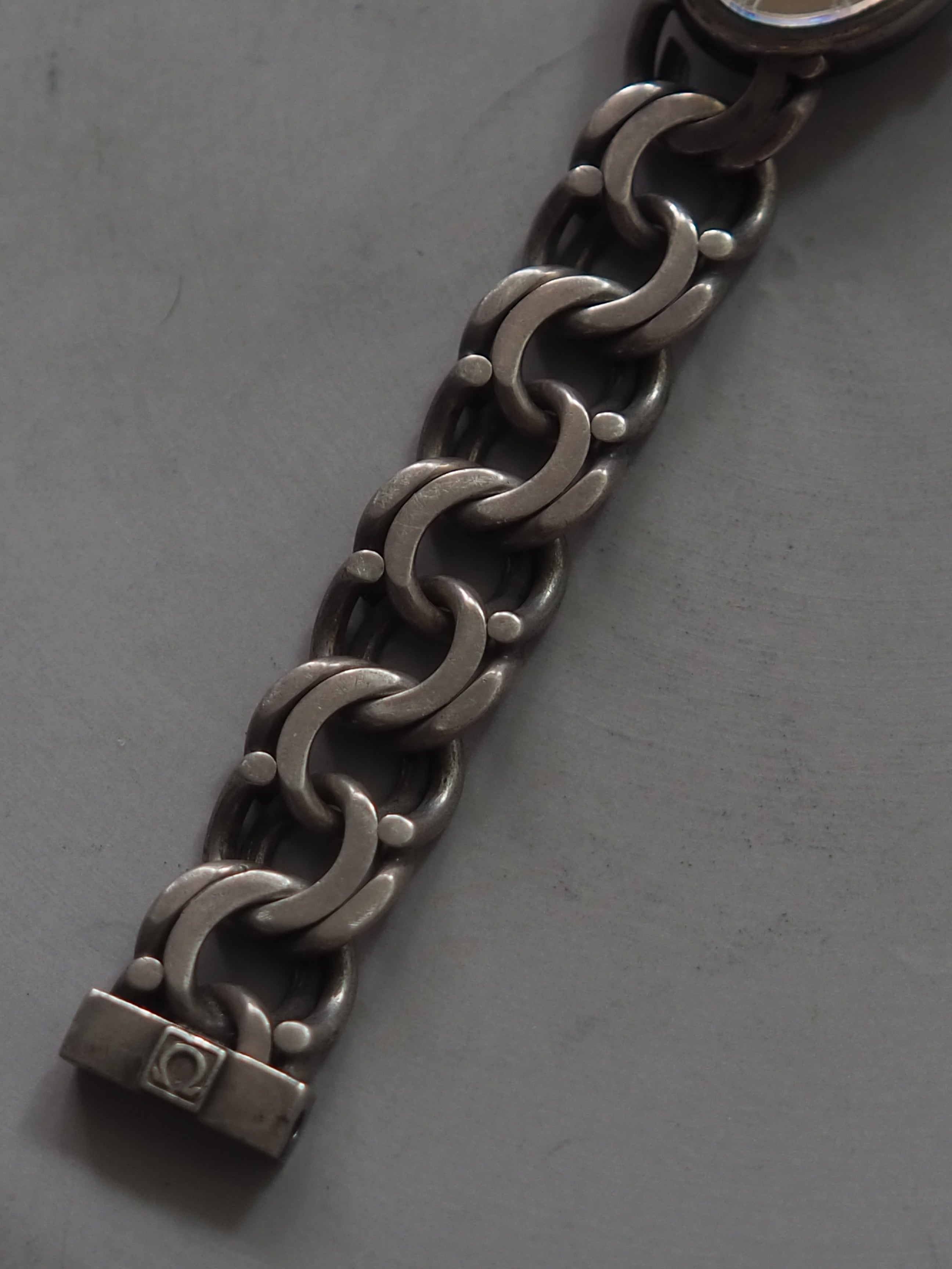 OMEGA De Ville Oval Chain Bracelet Watch