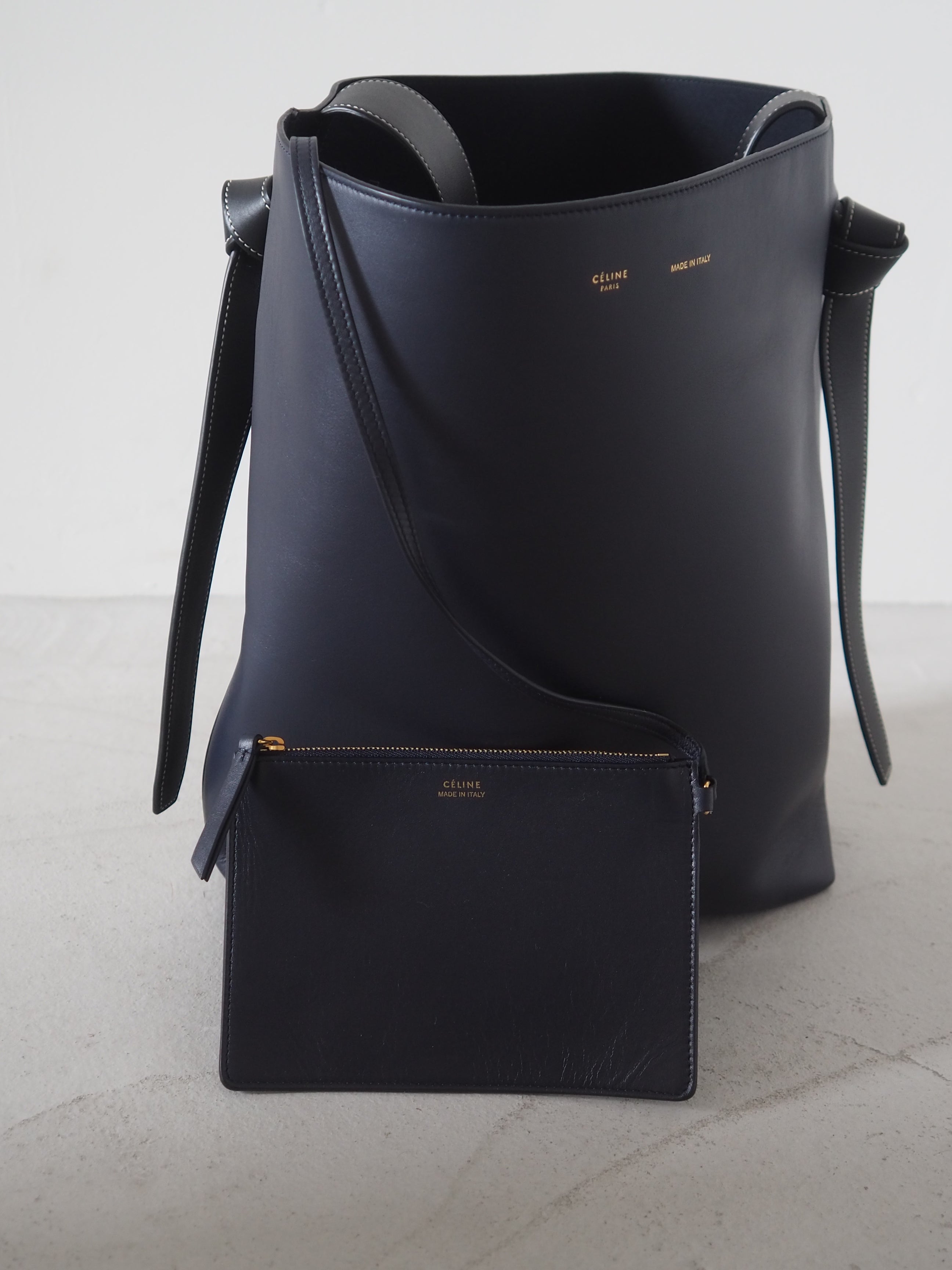 CELINE by Phoebe Philo Twisted Cabas Shoulder Bag
