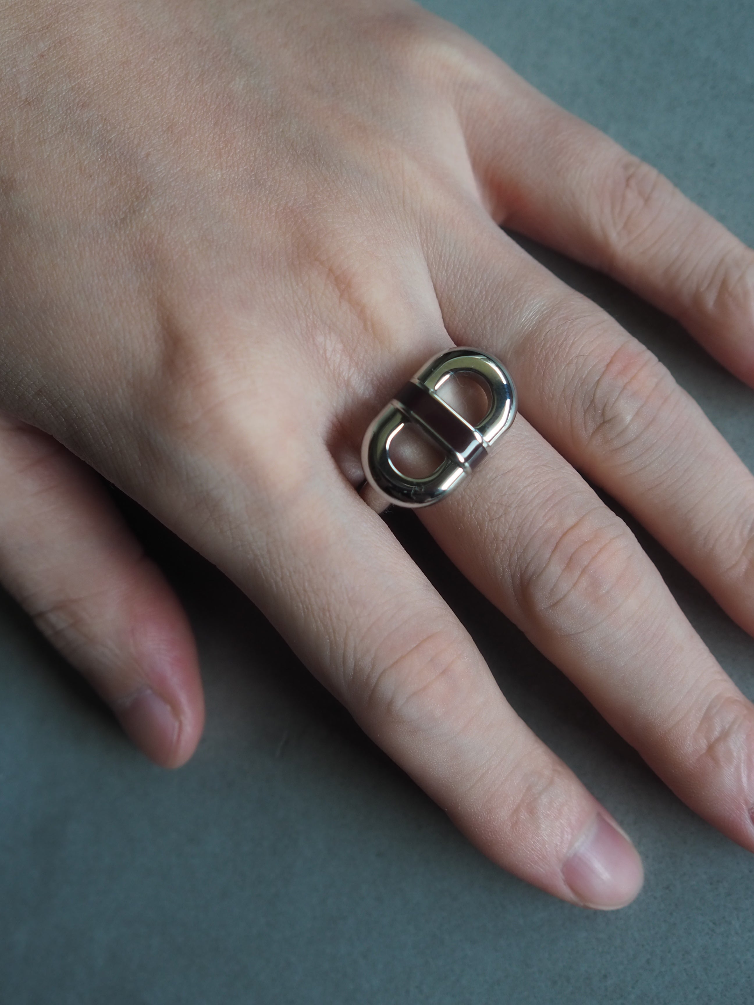 HERMÈS "Chaine d'ancre Maillon" Ring