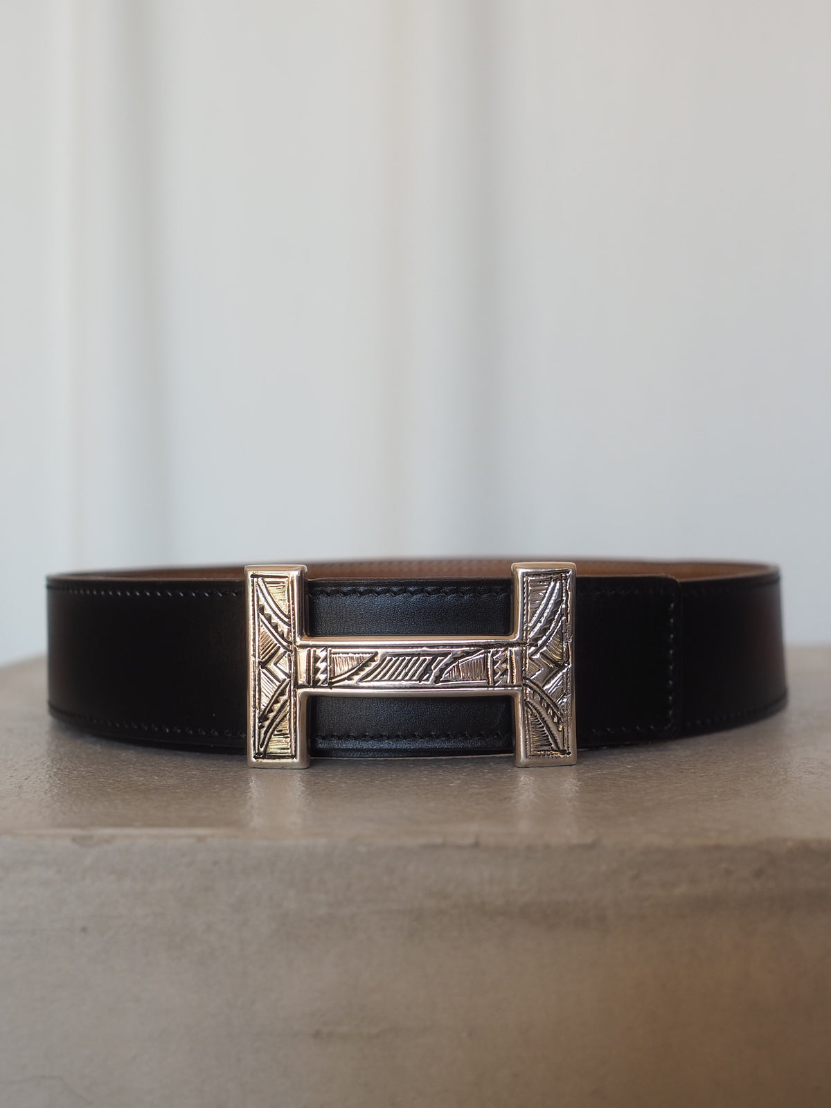 HERMÈS Leather Belt 70