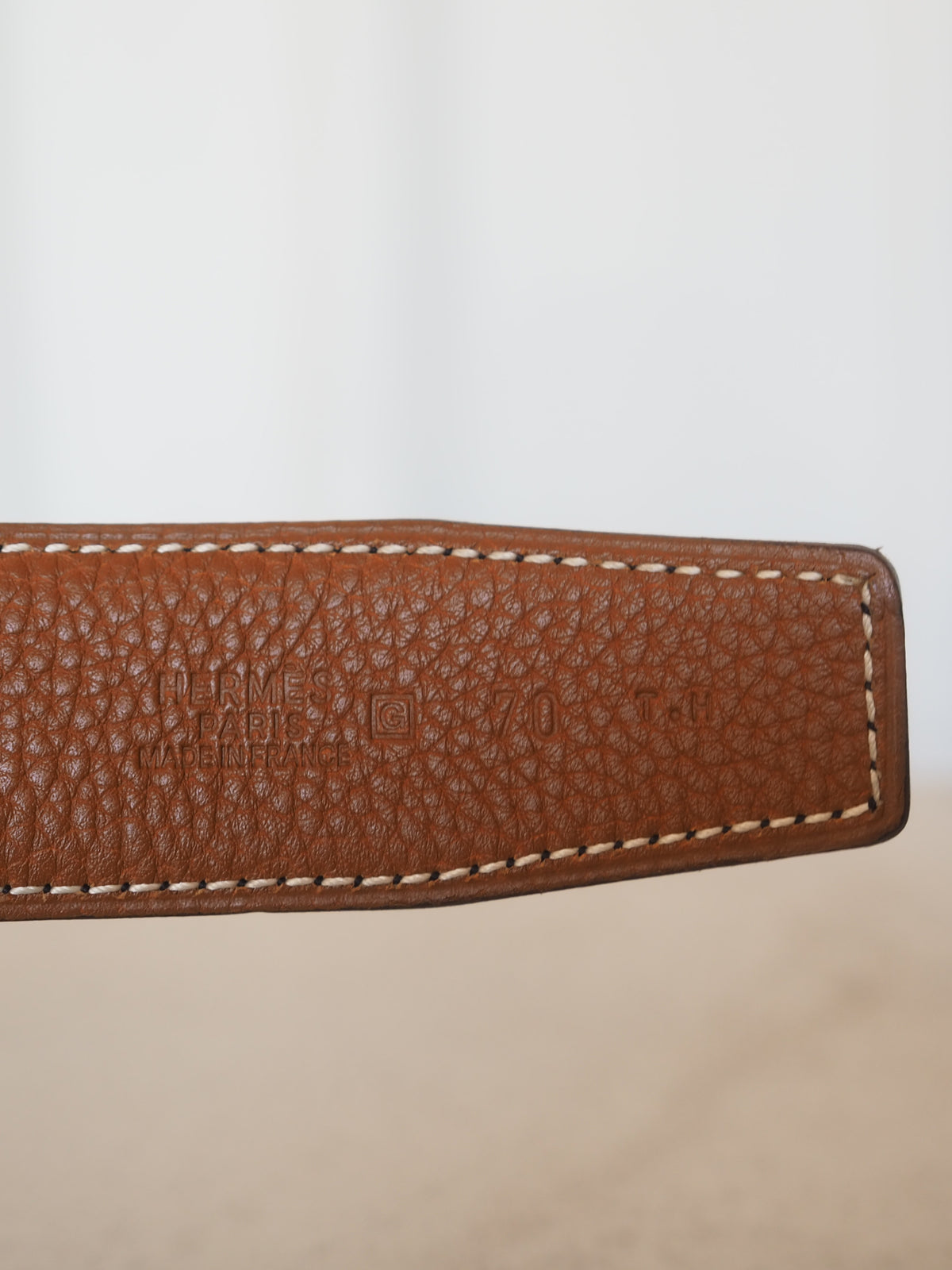 HERMÈS Leather Belt 70