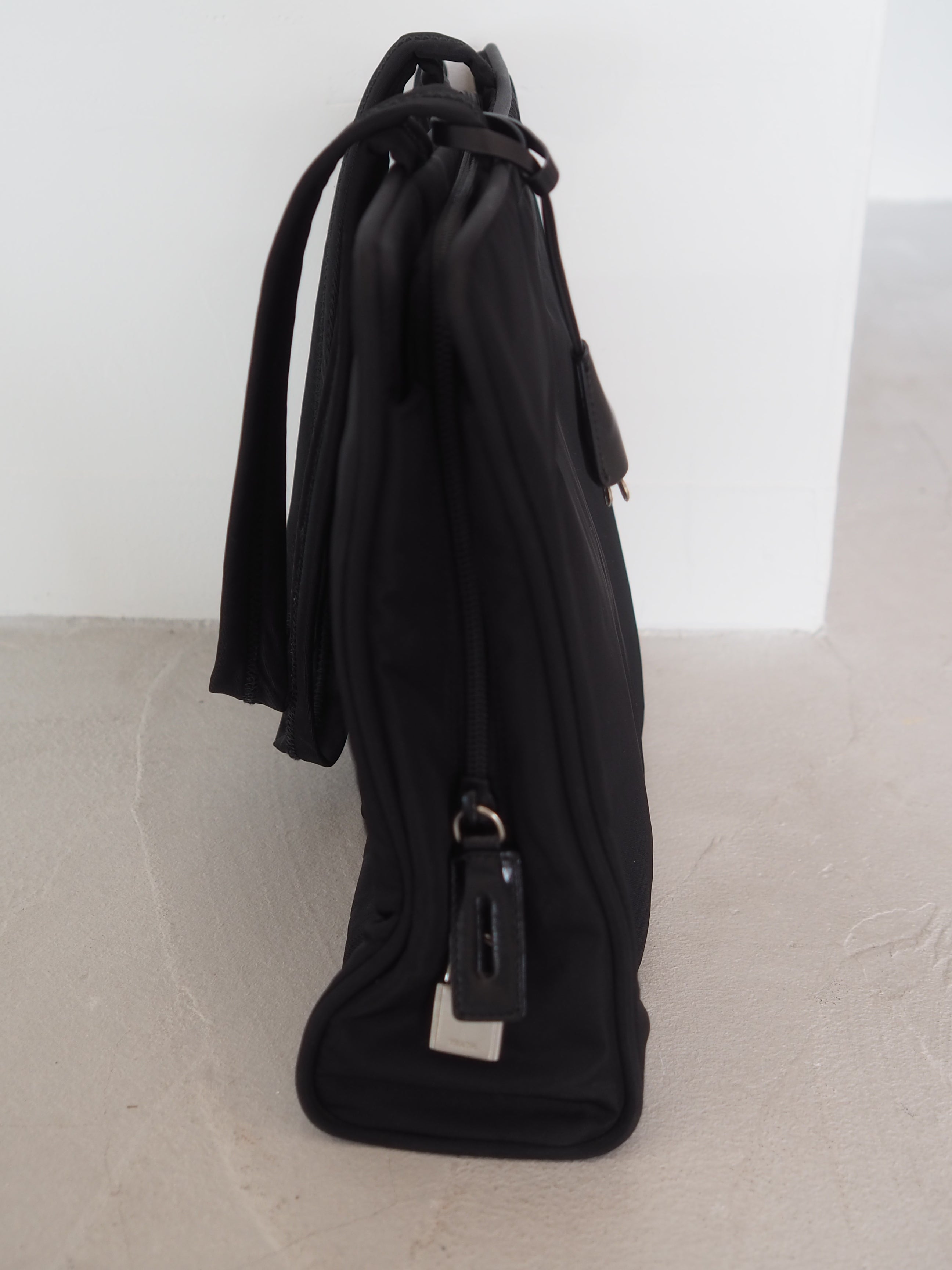 PRADA Nylon Triangle Plate Shoulder bag