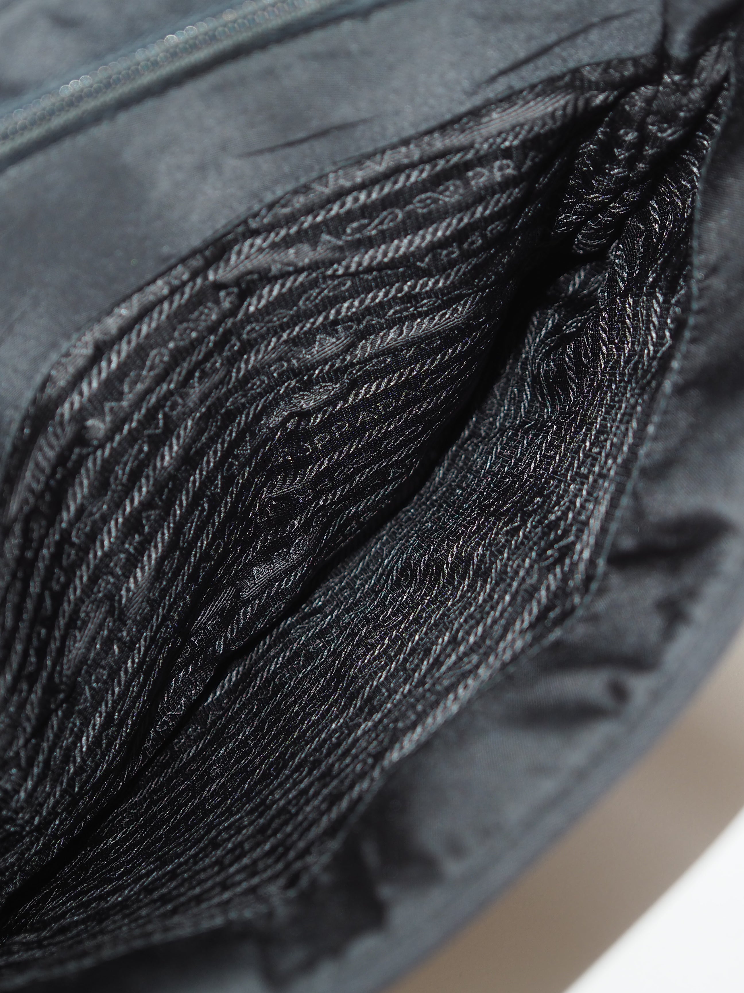 PRADA Nylon Triangle Plate Shoulder bag