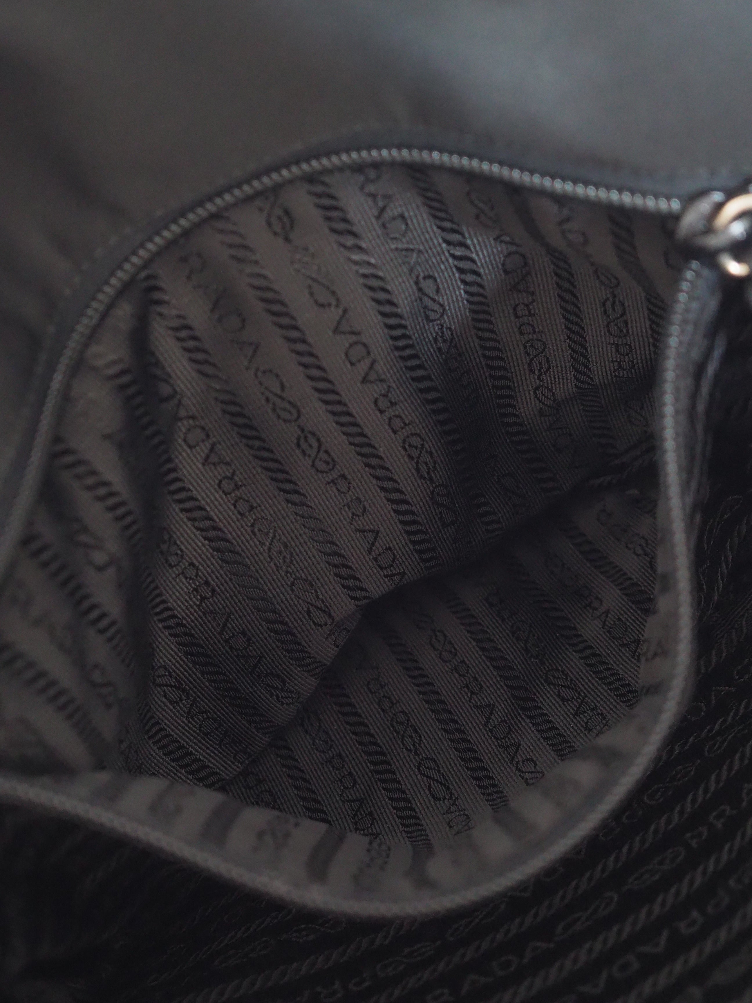 PRADA Nylon Triangle Plate Shoulder bag