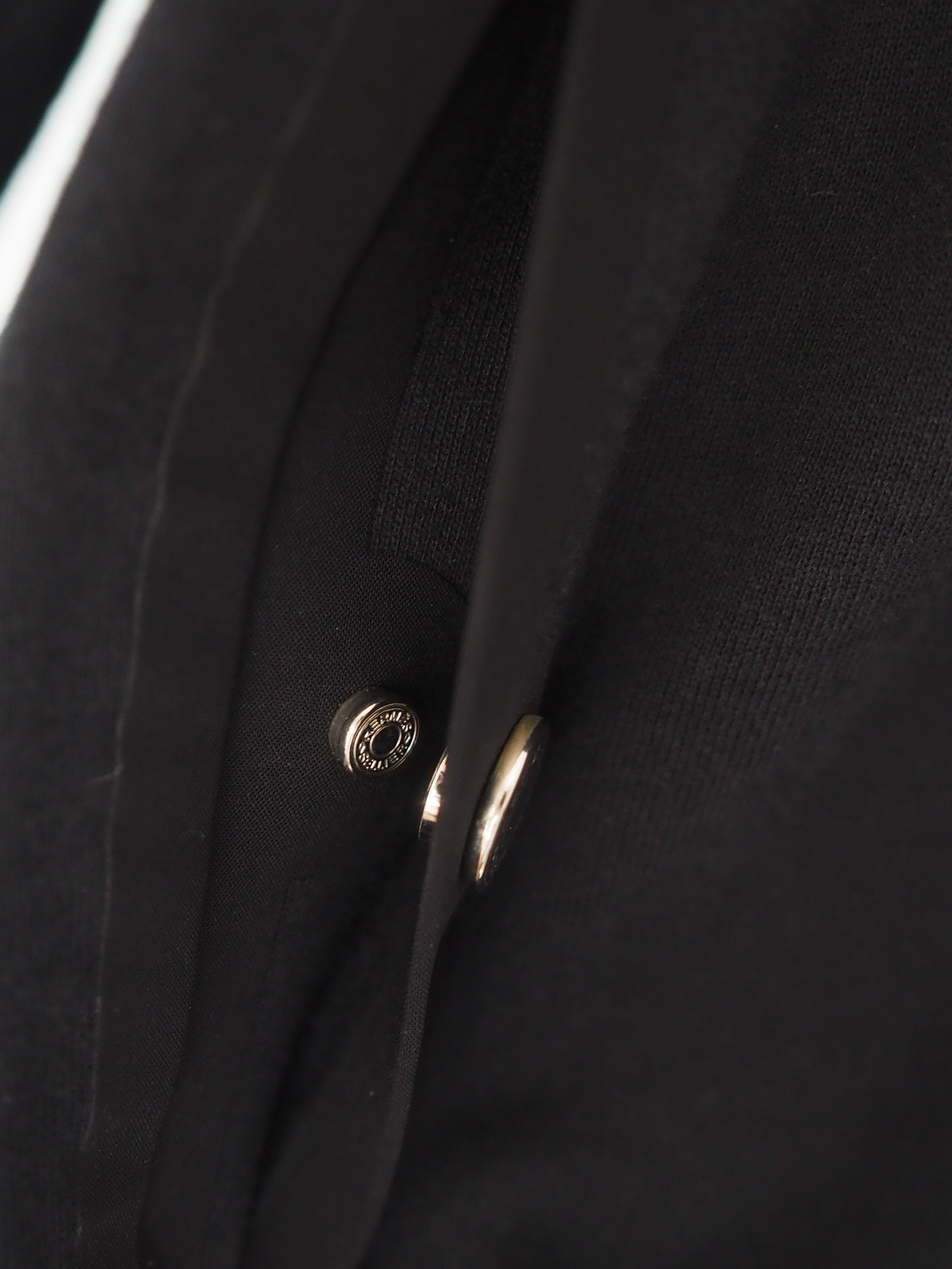 HERMÈS Sweat Top with Clou de Selle Button (XL)