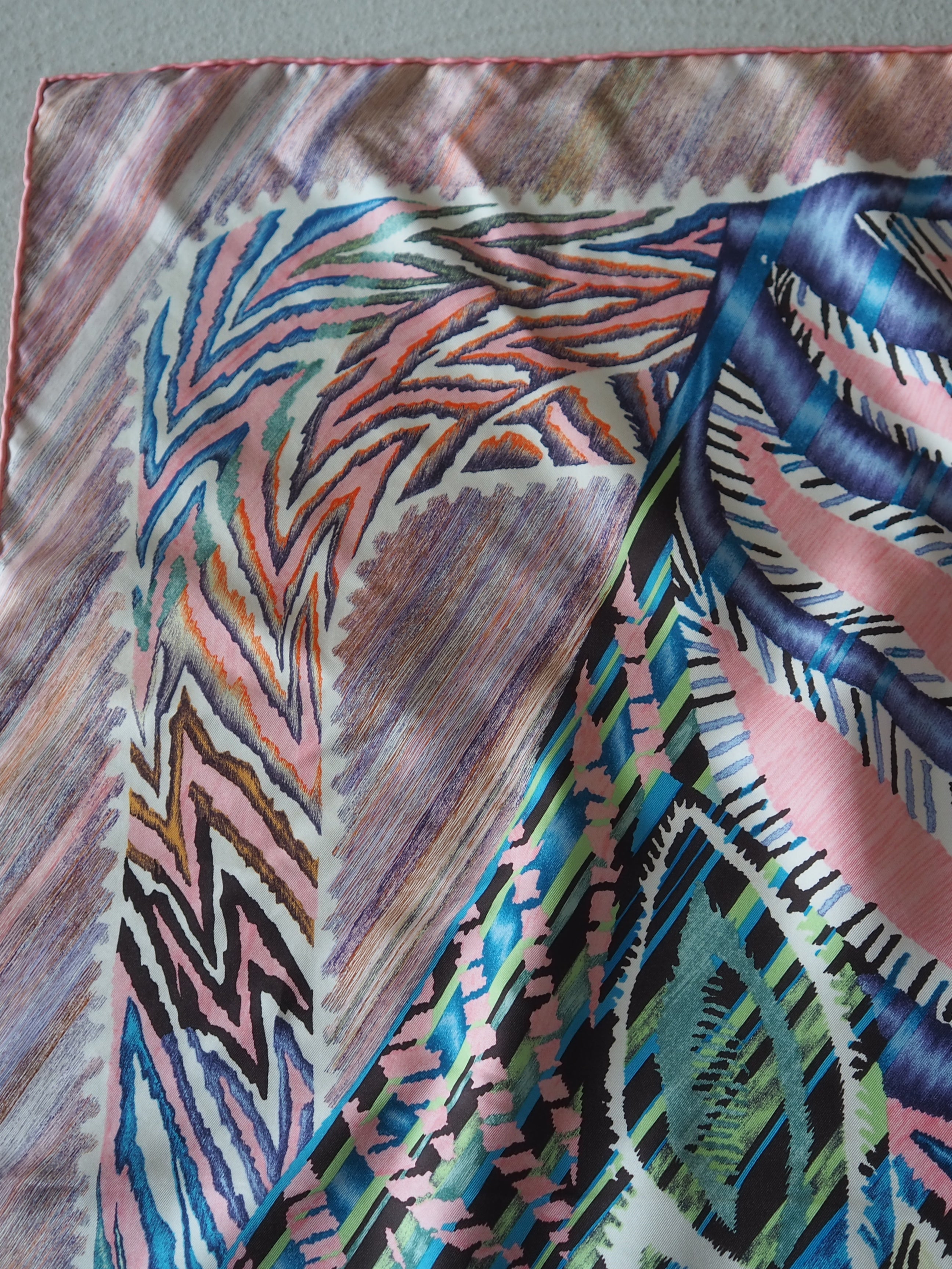 HERMES Scarf Care 90 " Le Chat Carre "