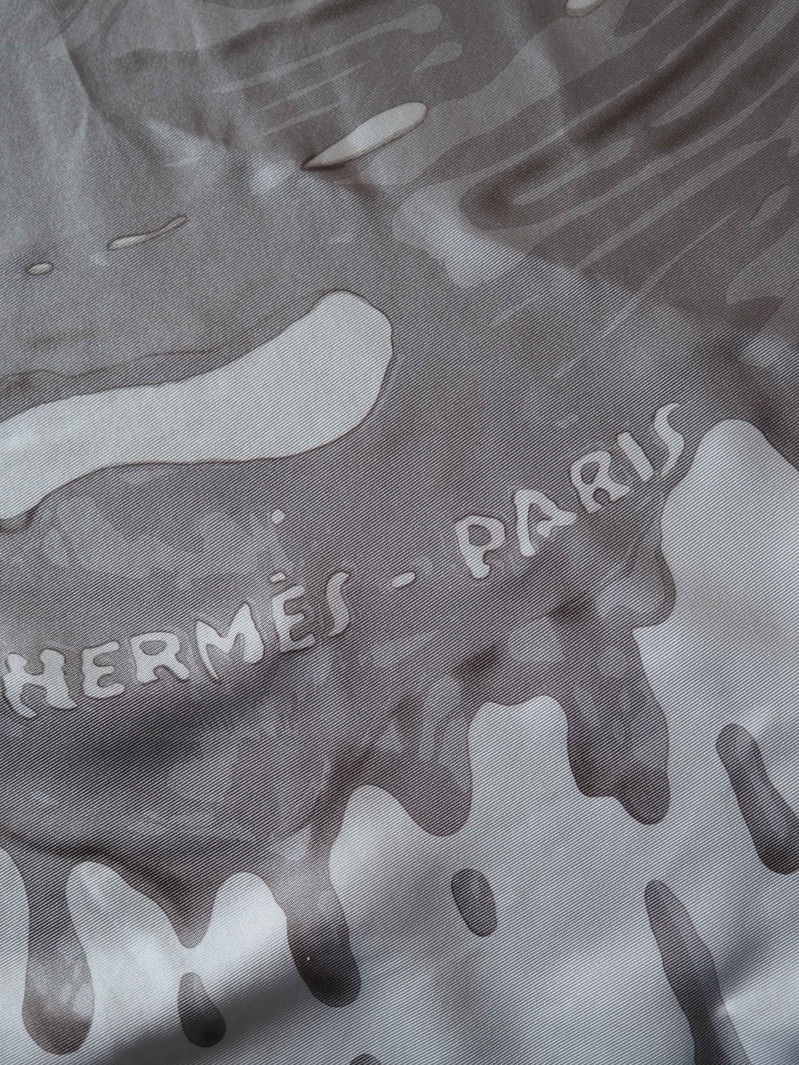 HERMES Scarf Care 90 " Peinture Fraiche "