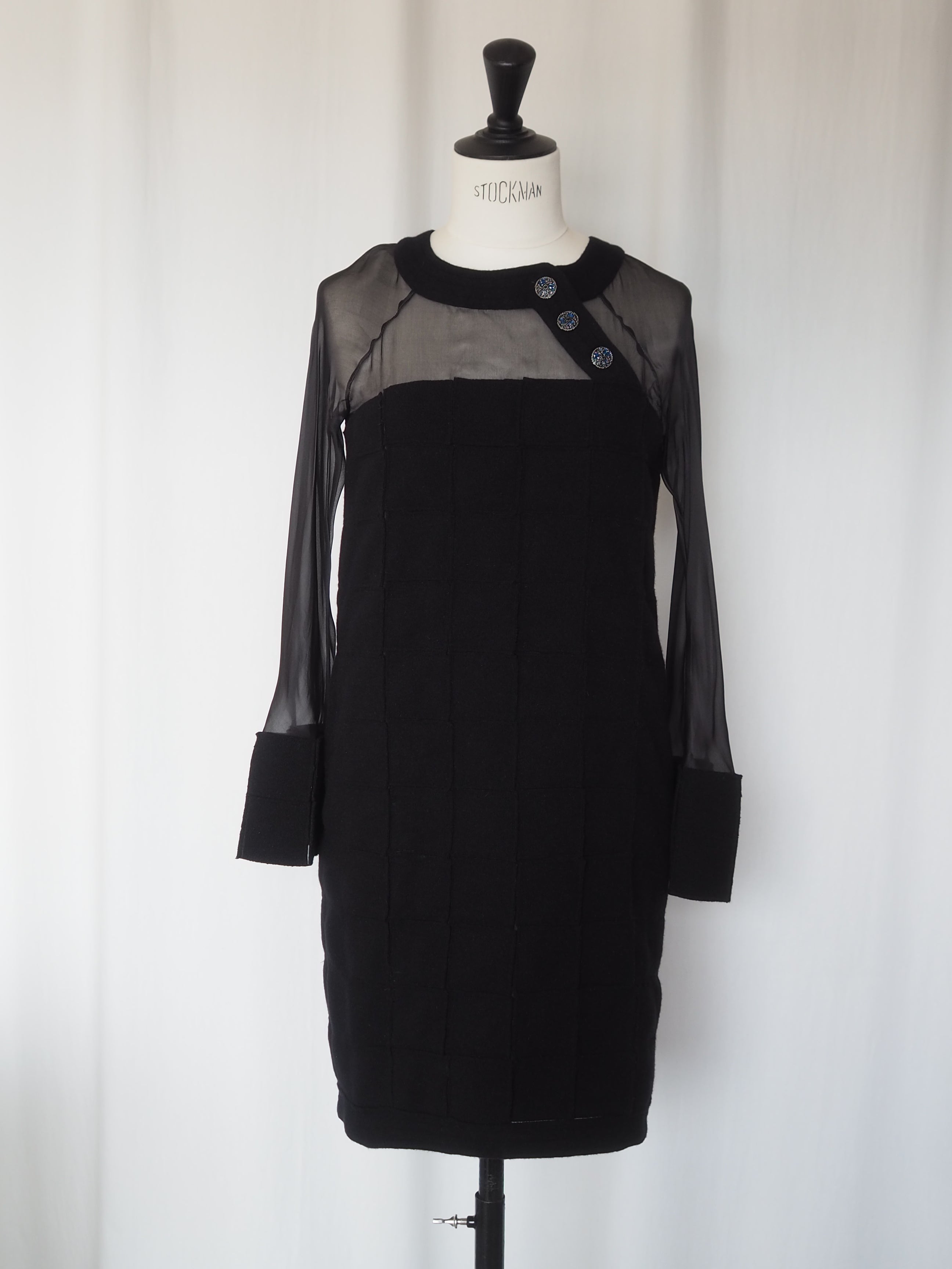 CHANEL Sheer Panel Dress