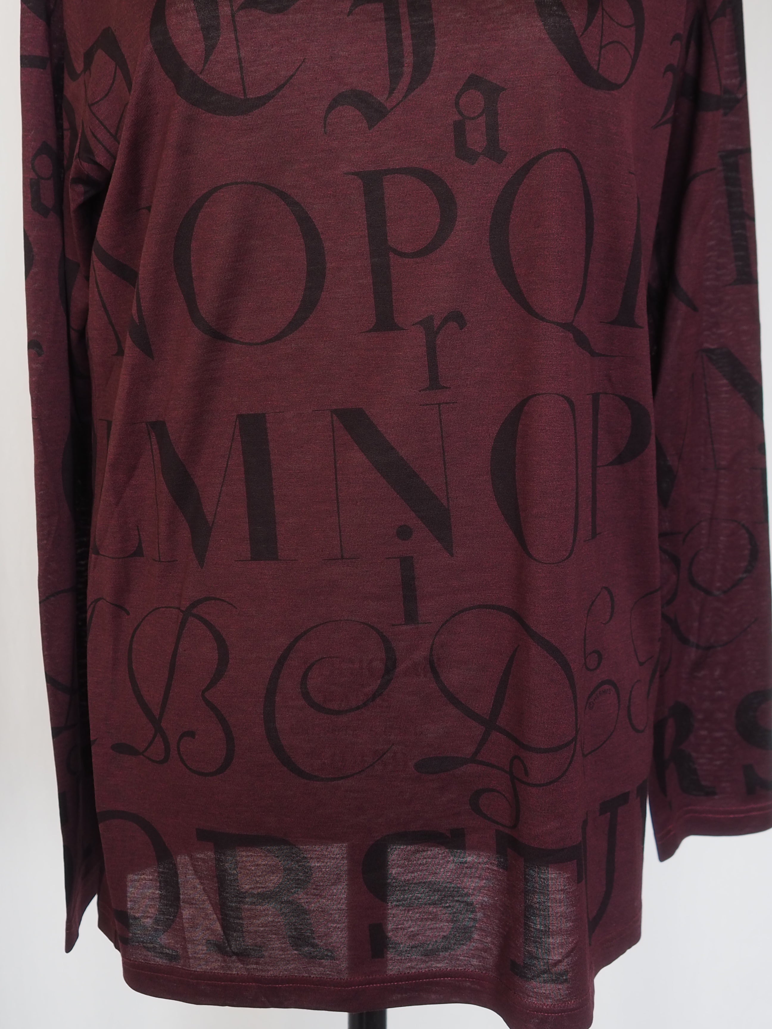 HERMÈS by Martin Margiela Calligraphy High-Neck Top