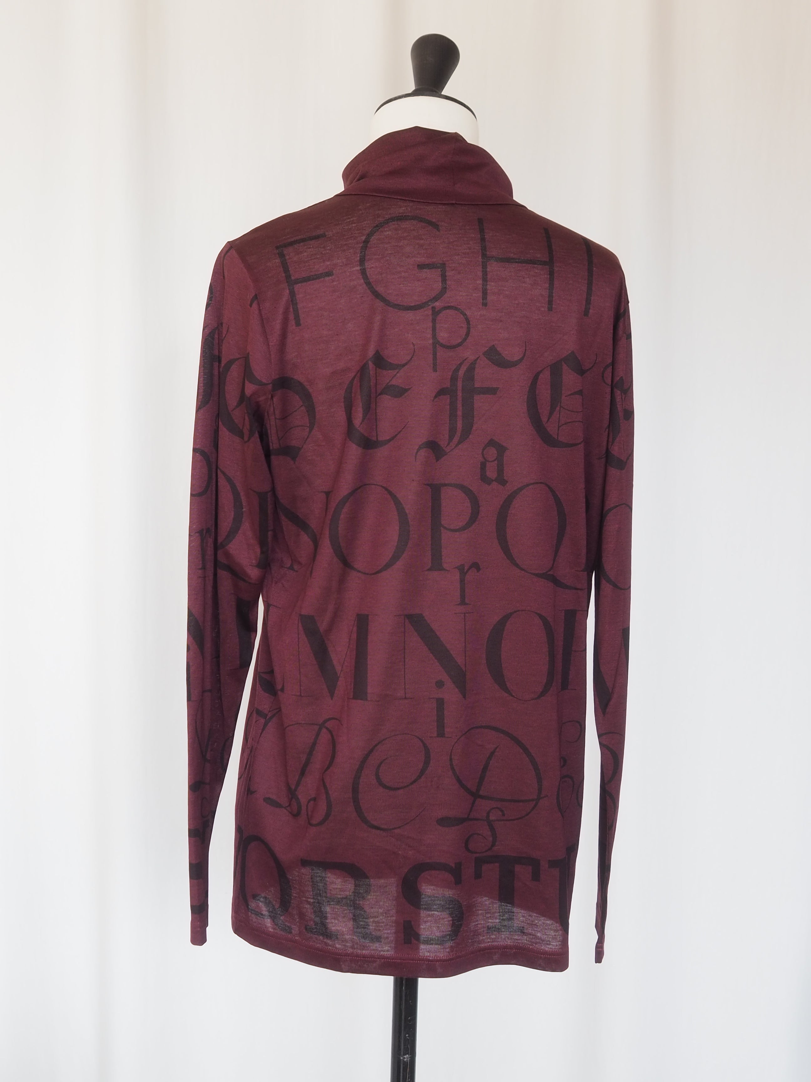 HERMÈS by Martin Margiela Calligraphy High-Neck Top