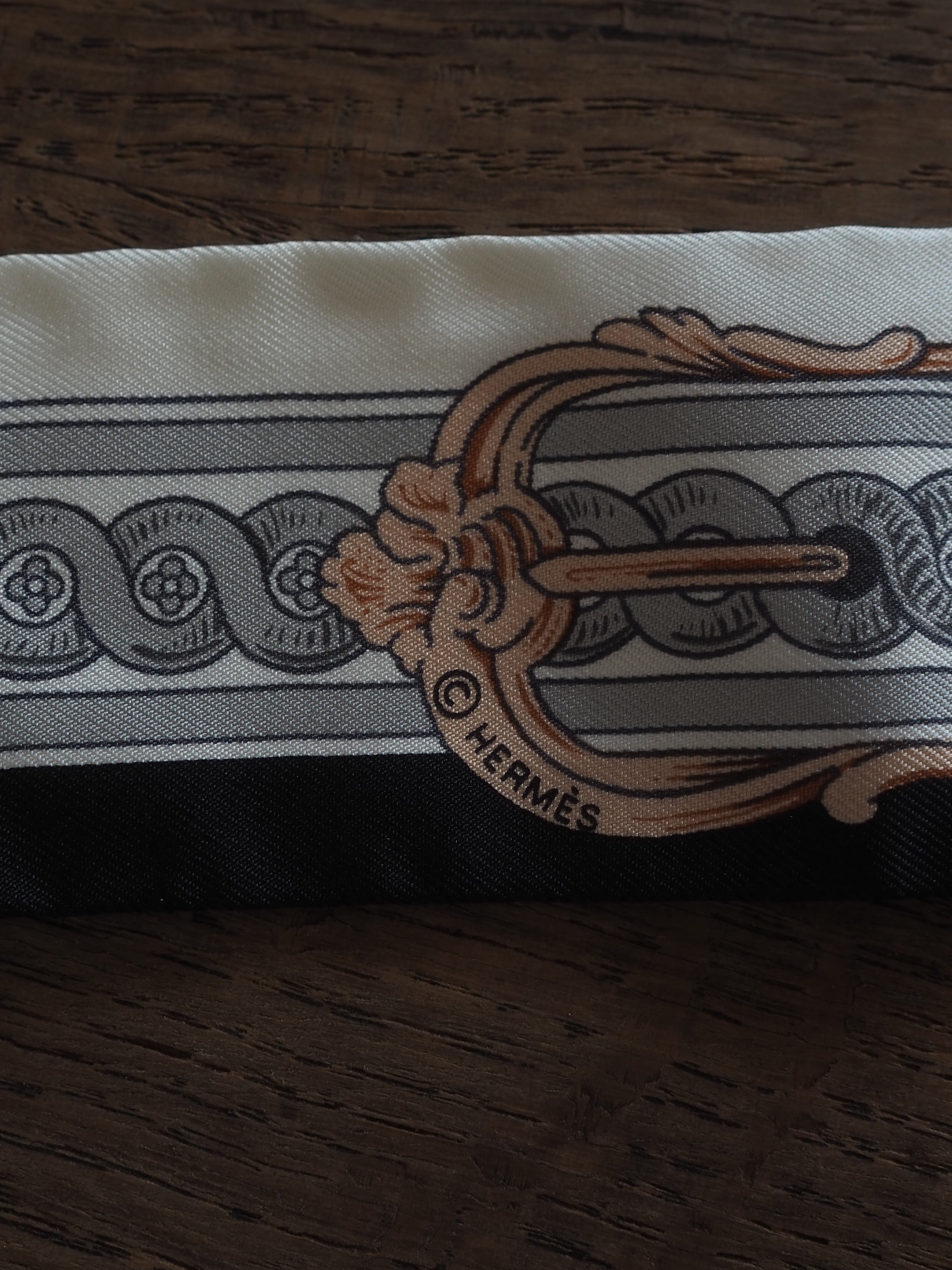 HERMÈS “Bride de Cour” Twilly Scarf