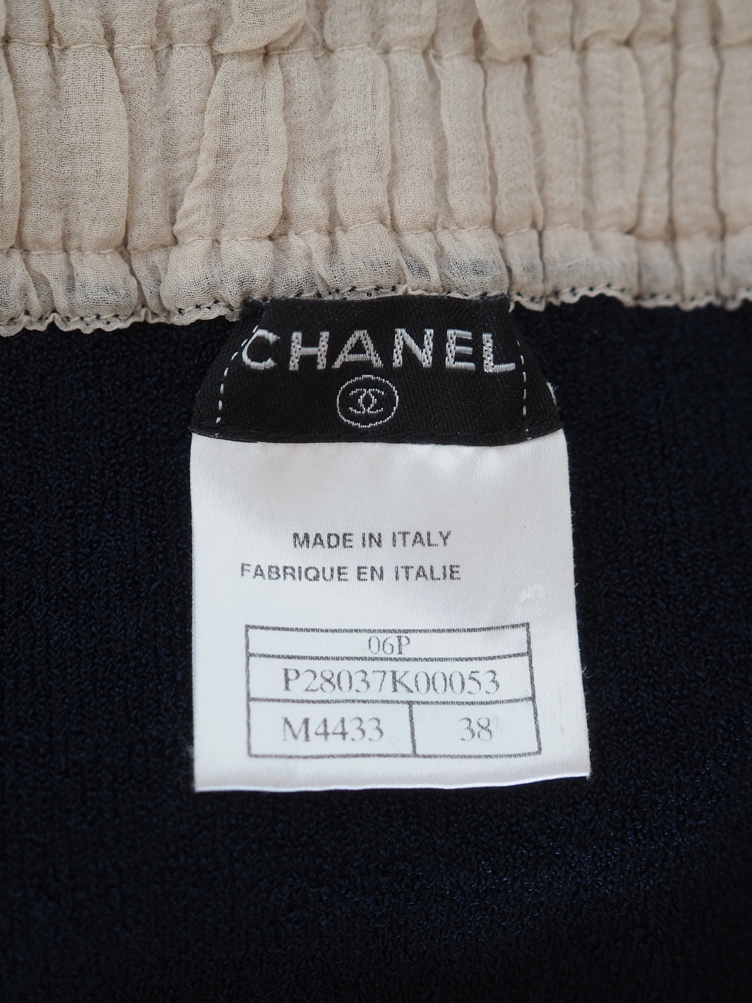 CHANEL Ribbon Strap Knit Camisole