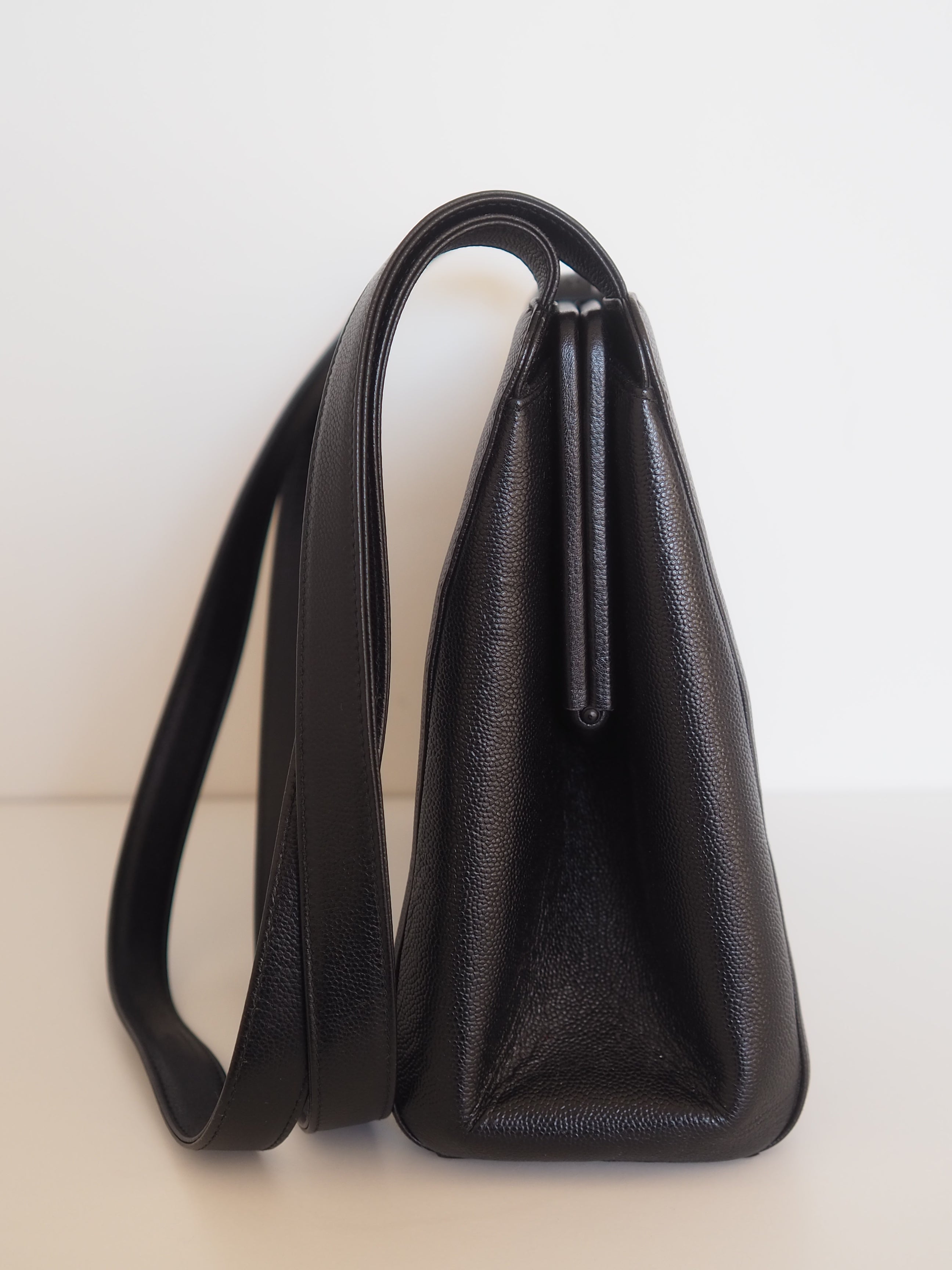 CHANEL Black Caviar Shoulder Bag