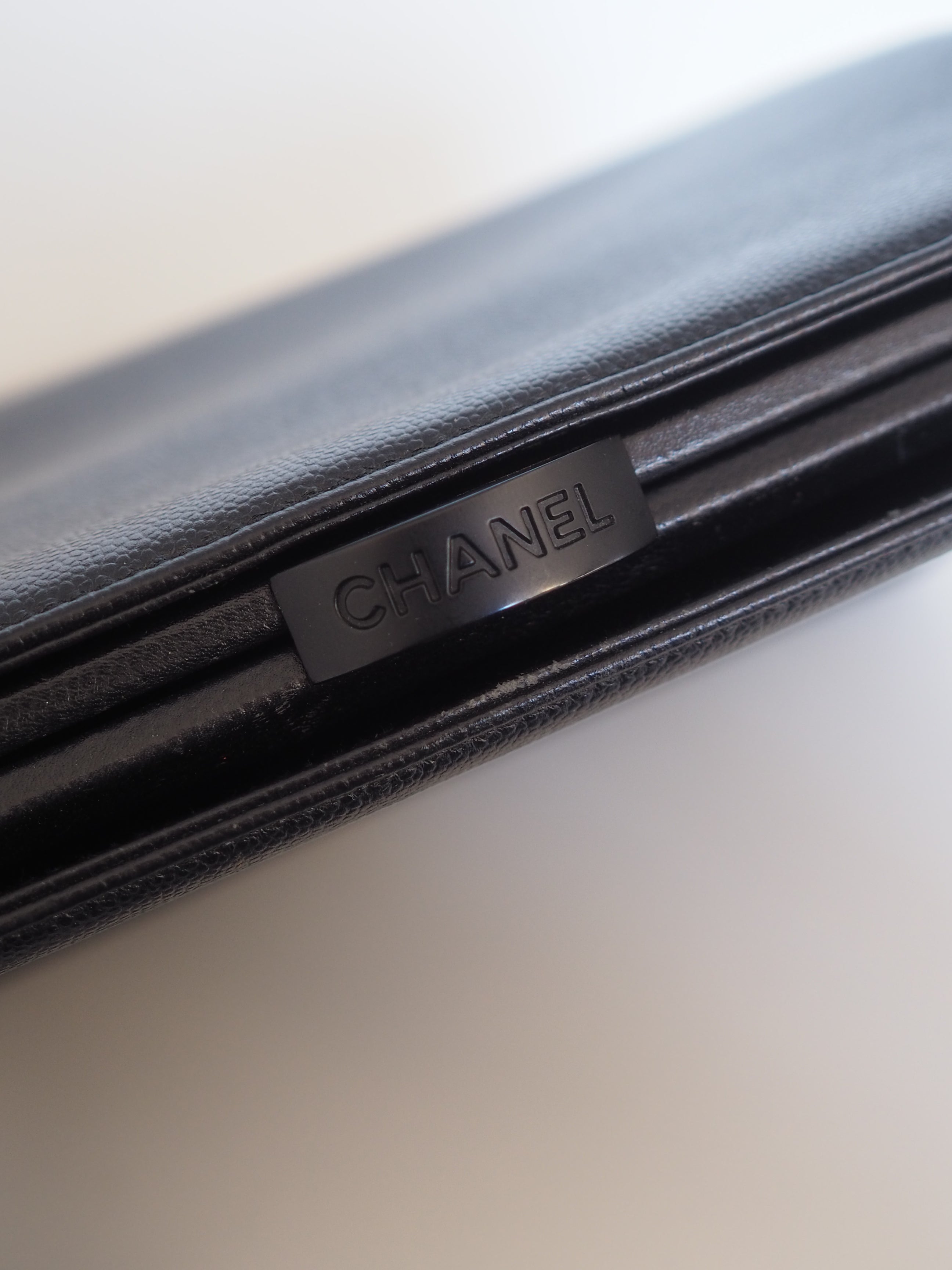 CHANEL Black Caviar Shoulder Bag