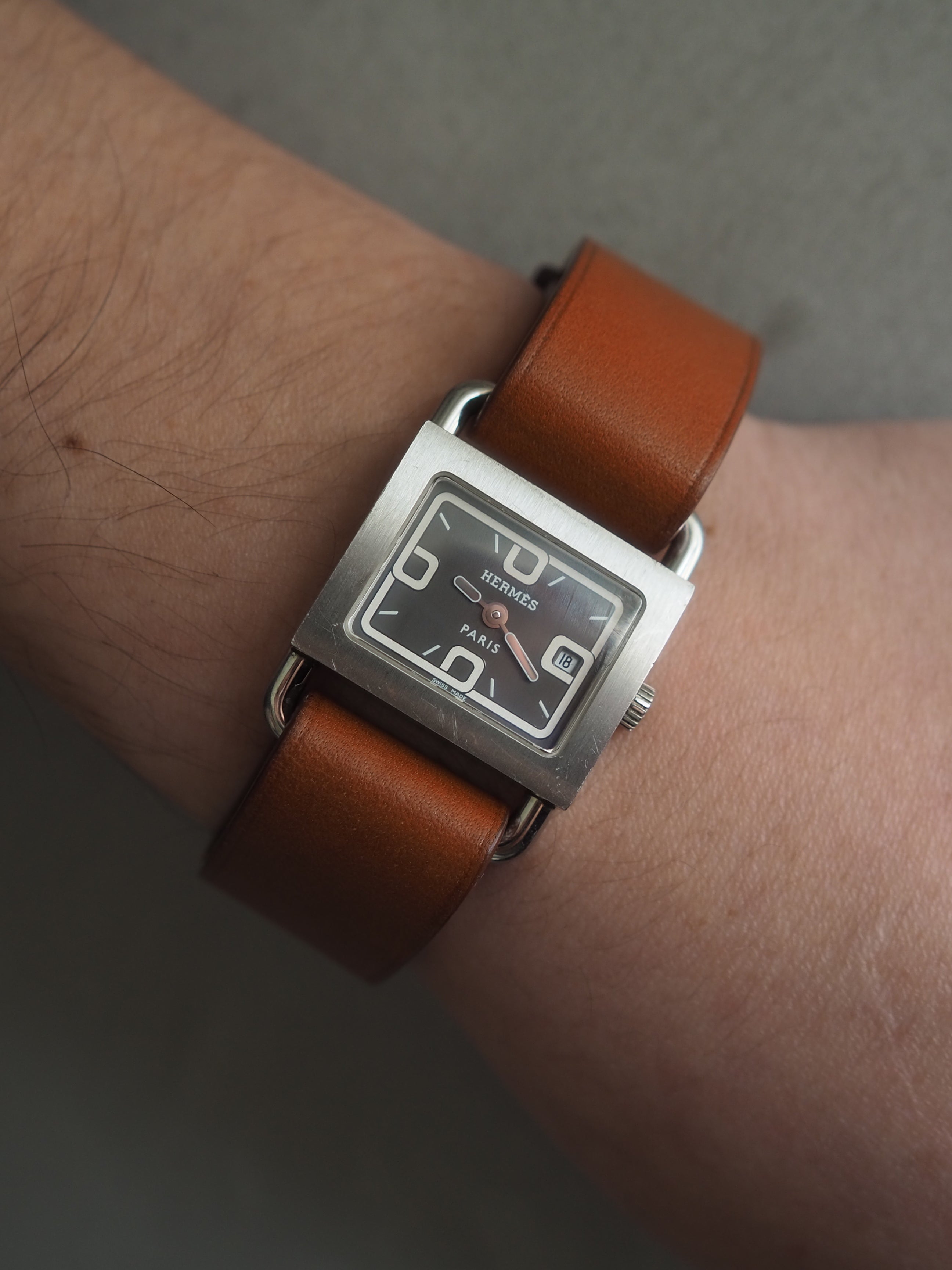 HERMÈS Barenia Watch
