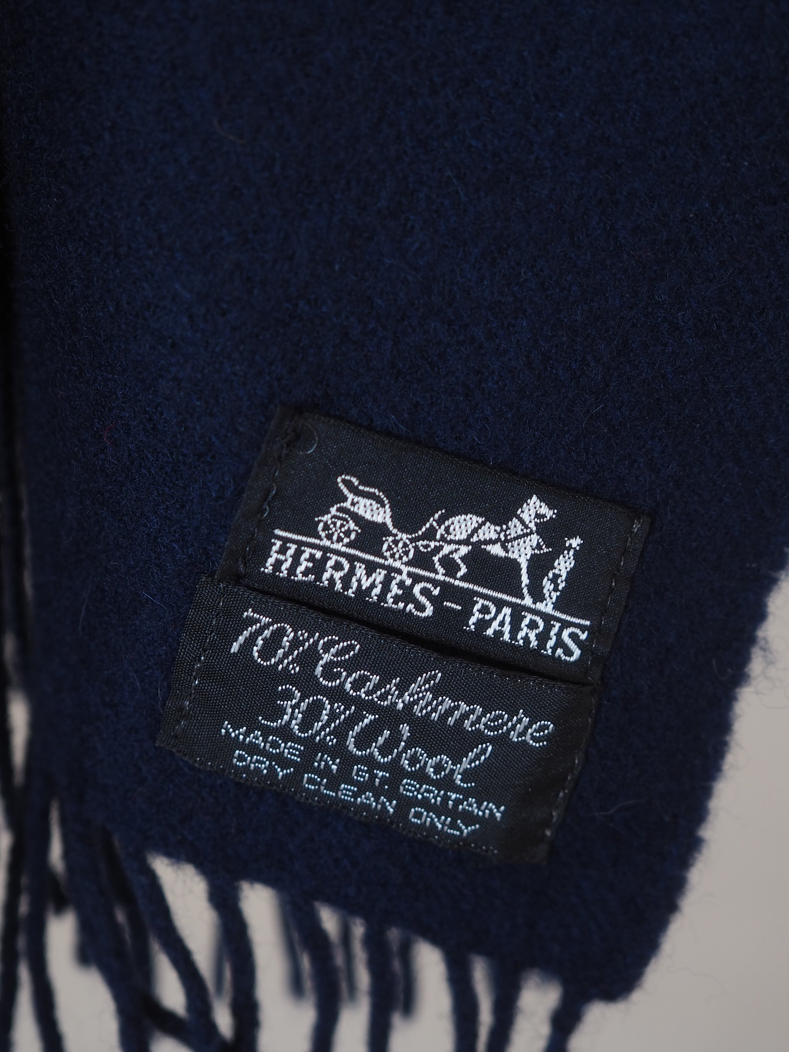 HERMÈS Oversized Cashmere Wool Scarf