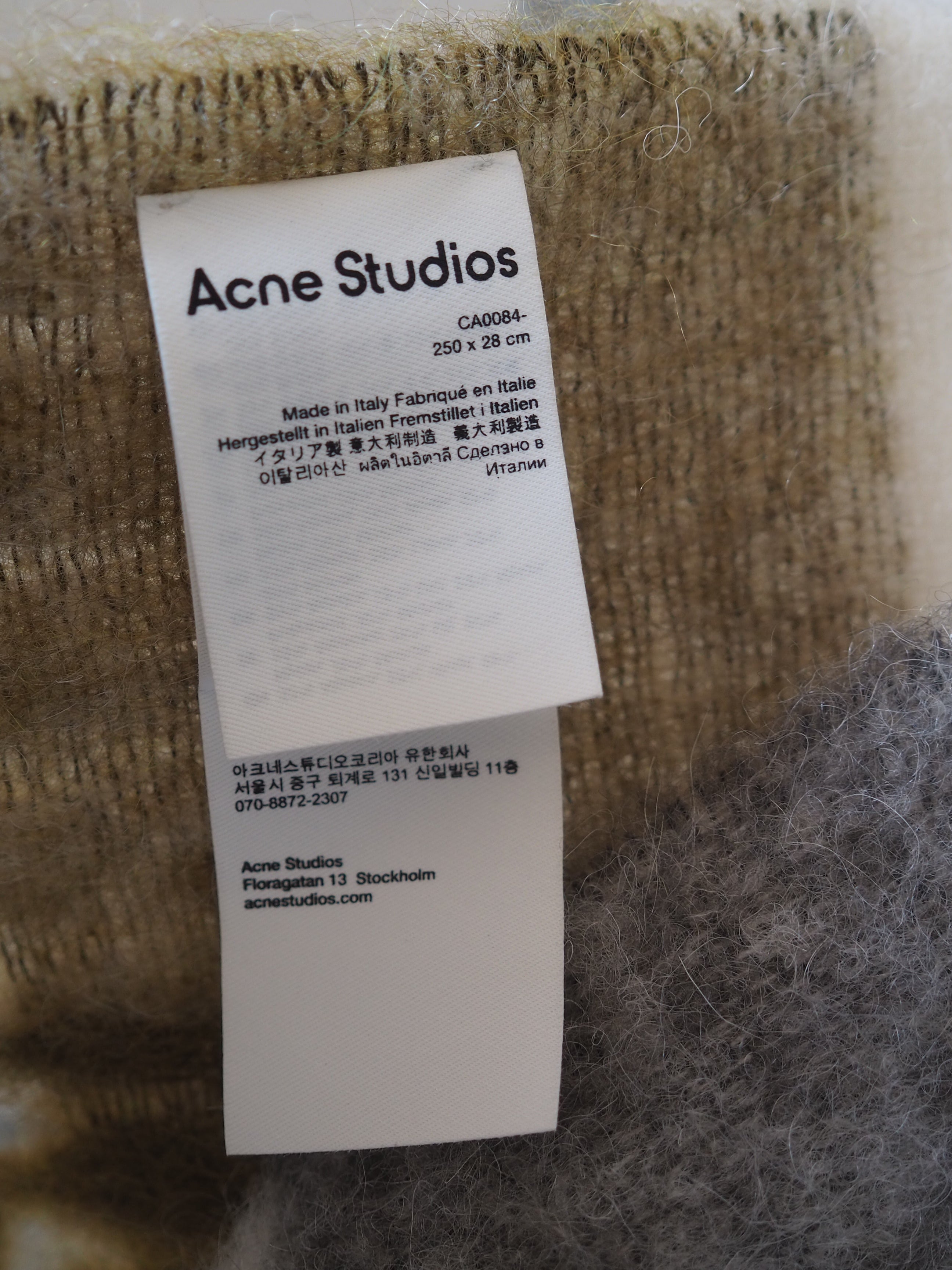 Acne Studios Mohair Scarf