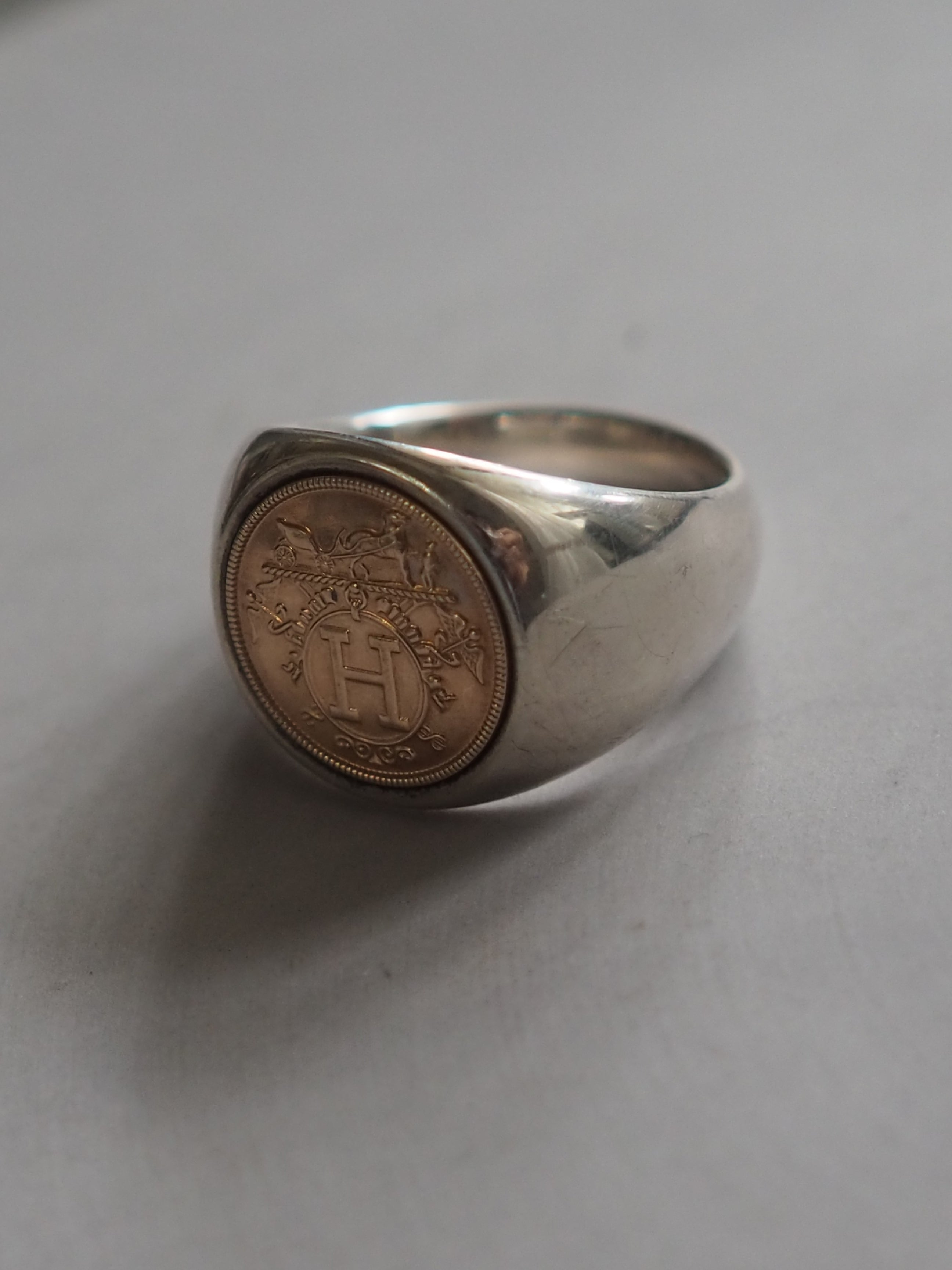HERMÈS Ex Libris Chevalier Ring