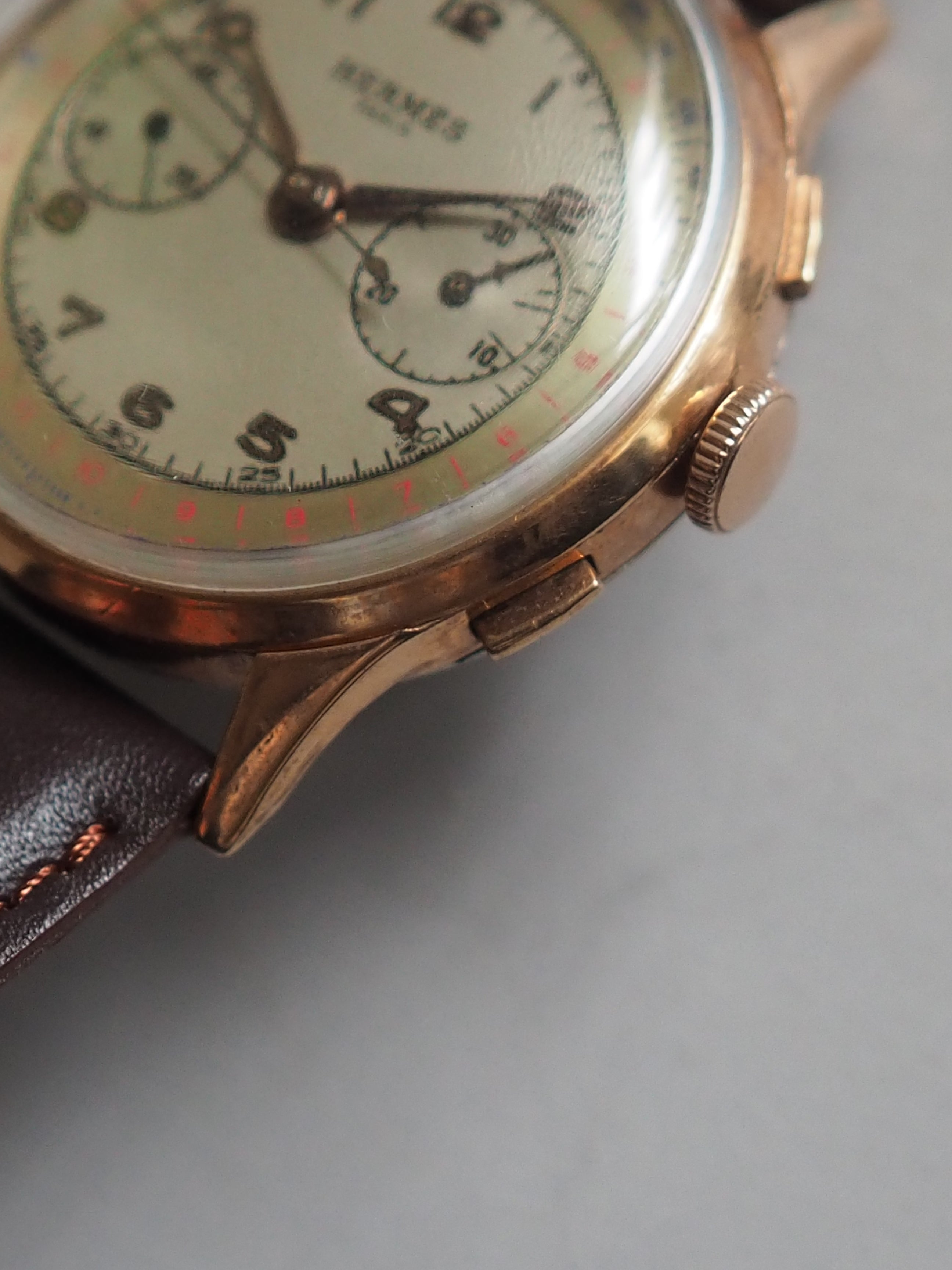 HERMÈS Manual Wind Chronograph Watch