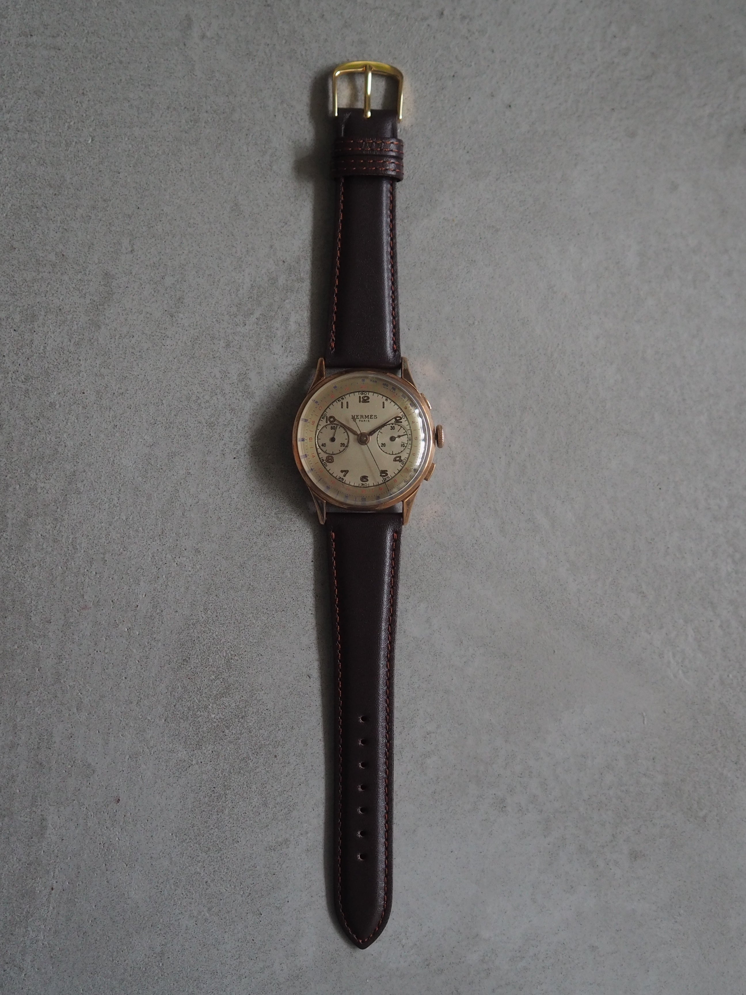 HERMÈS Manual Wind Chronograph Watch