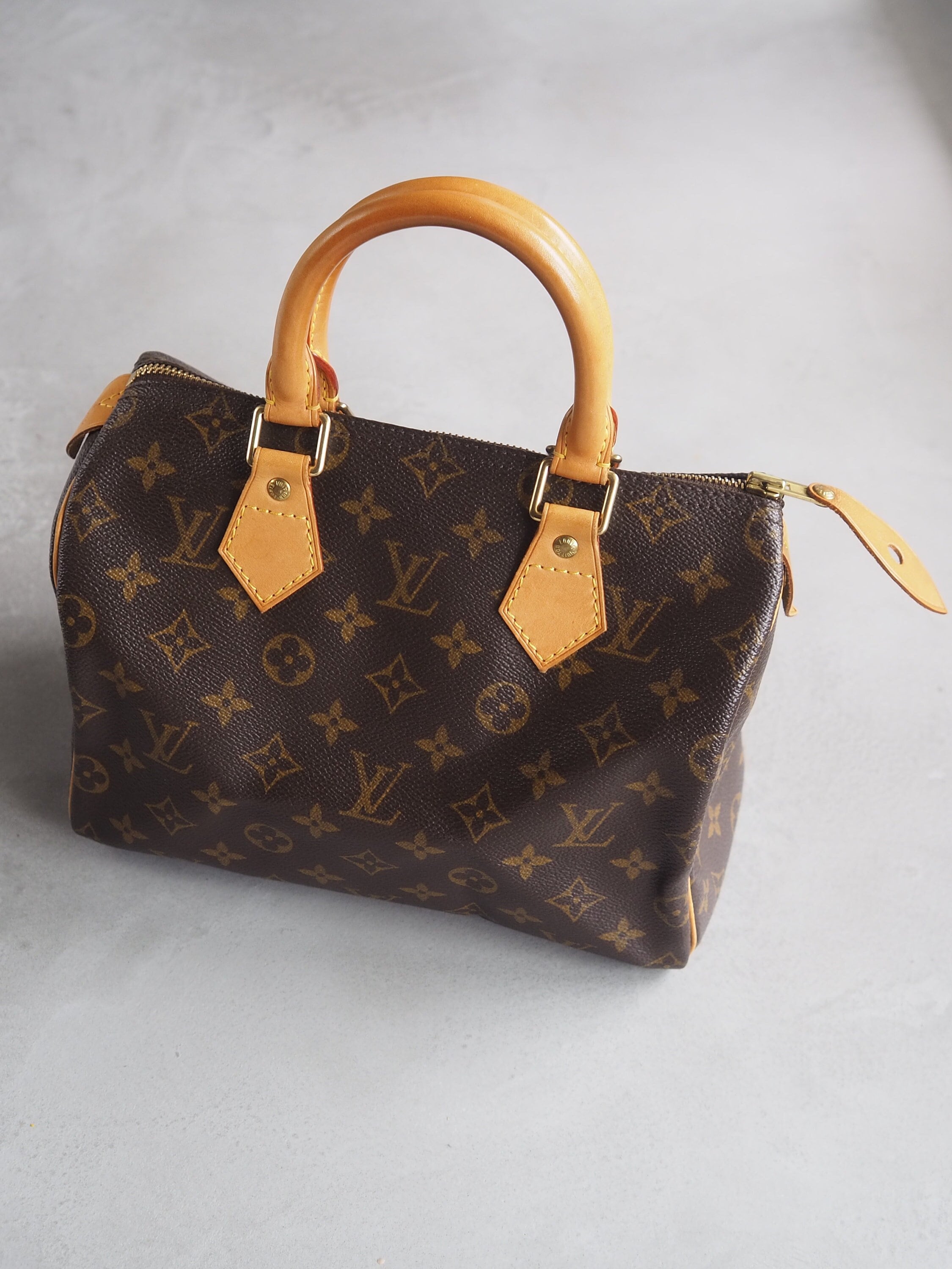 LOUIS VUITTON Speedy 25 Monogram Boston Hand Bag M41528 Purse Authentic