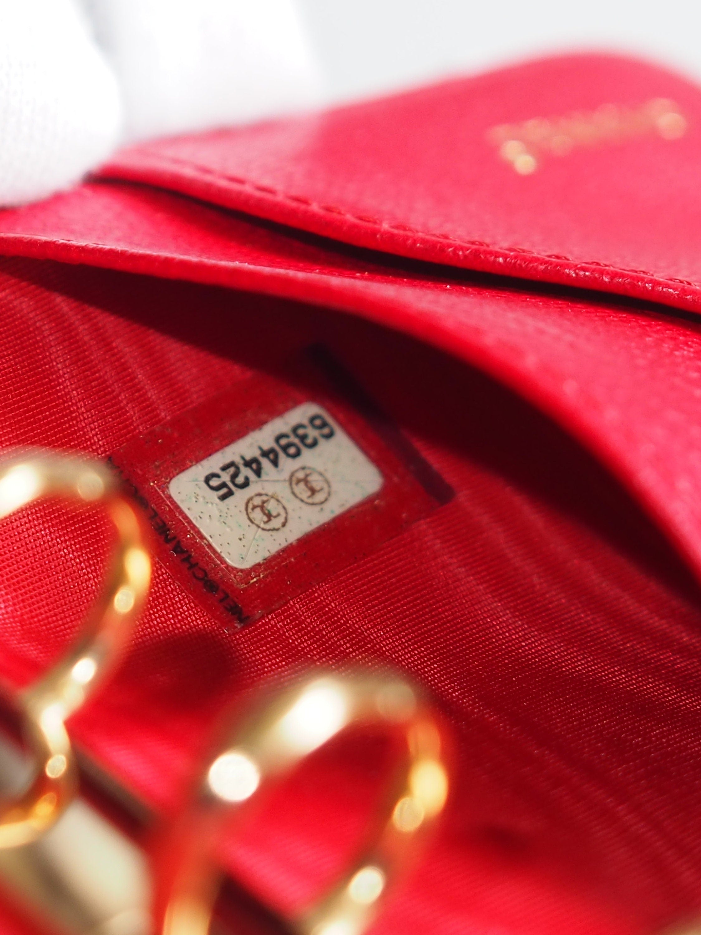 CHANEL COCO Leather 6 Ring Agenda Diary Red Leather Vintage Authentic