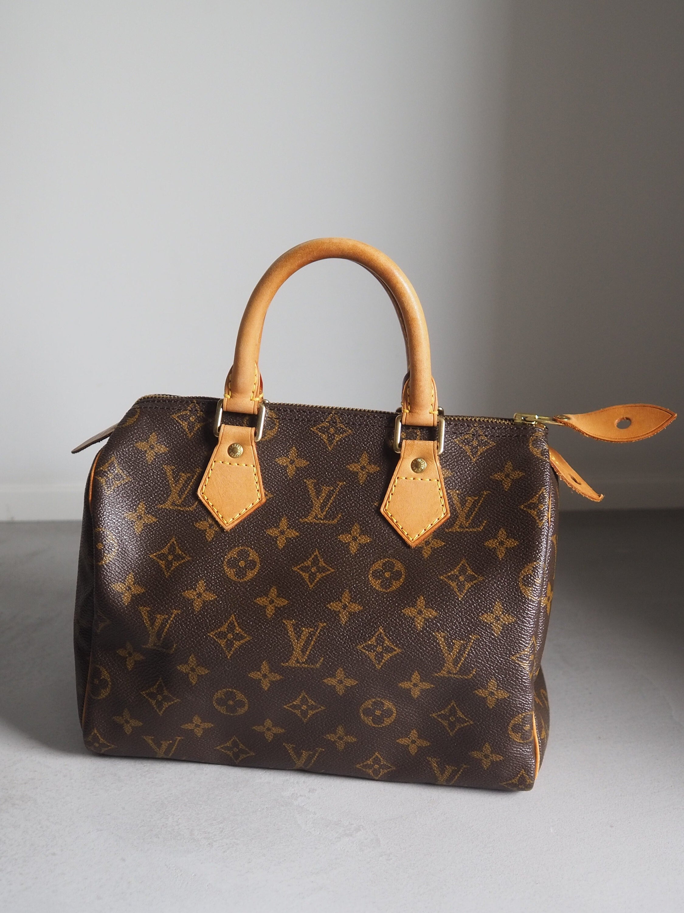 LOUIS VUITTON Speedy 25 Monogram Boston Hand Bag M41528 Purse Vintage Authentic