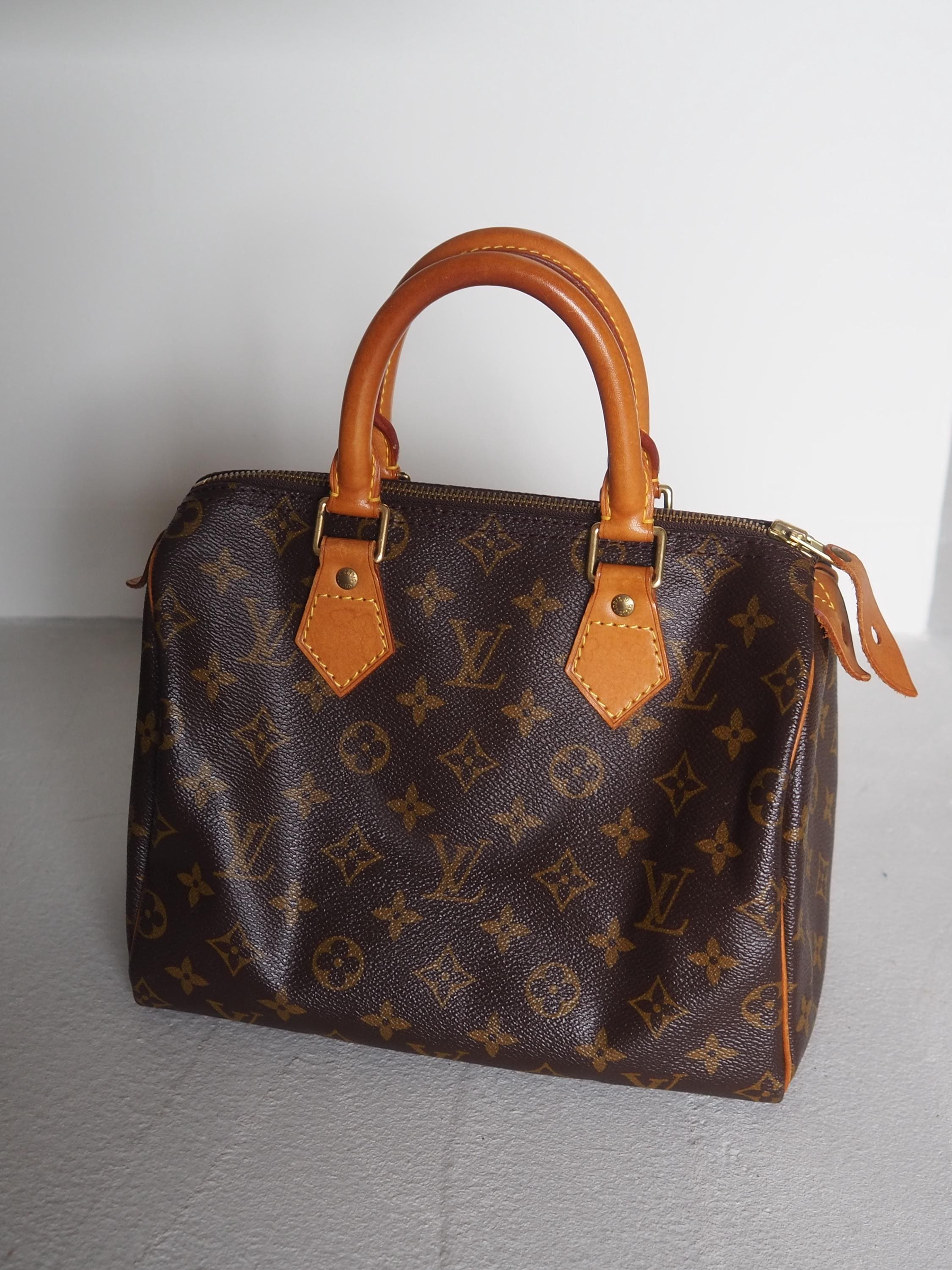 LOUIS VUITTON Speedy 25 Monogram Boston Hand Bag M41528 Purse Vintage Authentic