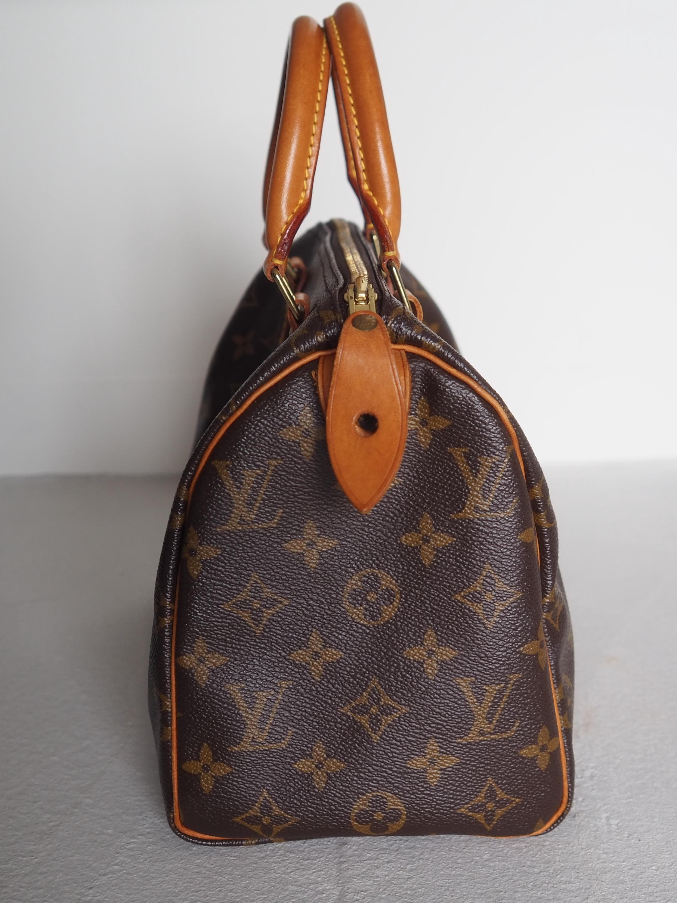 LOUIS VUITTON Speedy 25 Monogram Boston Hand Bag M41528 Purse Vintage Authentic