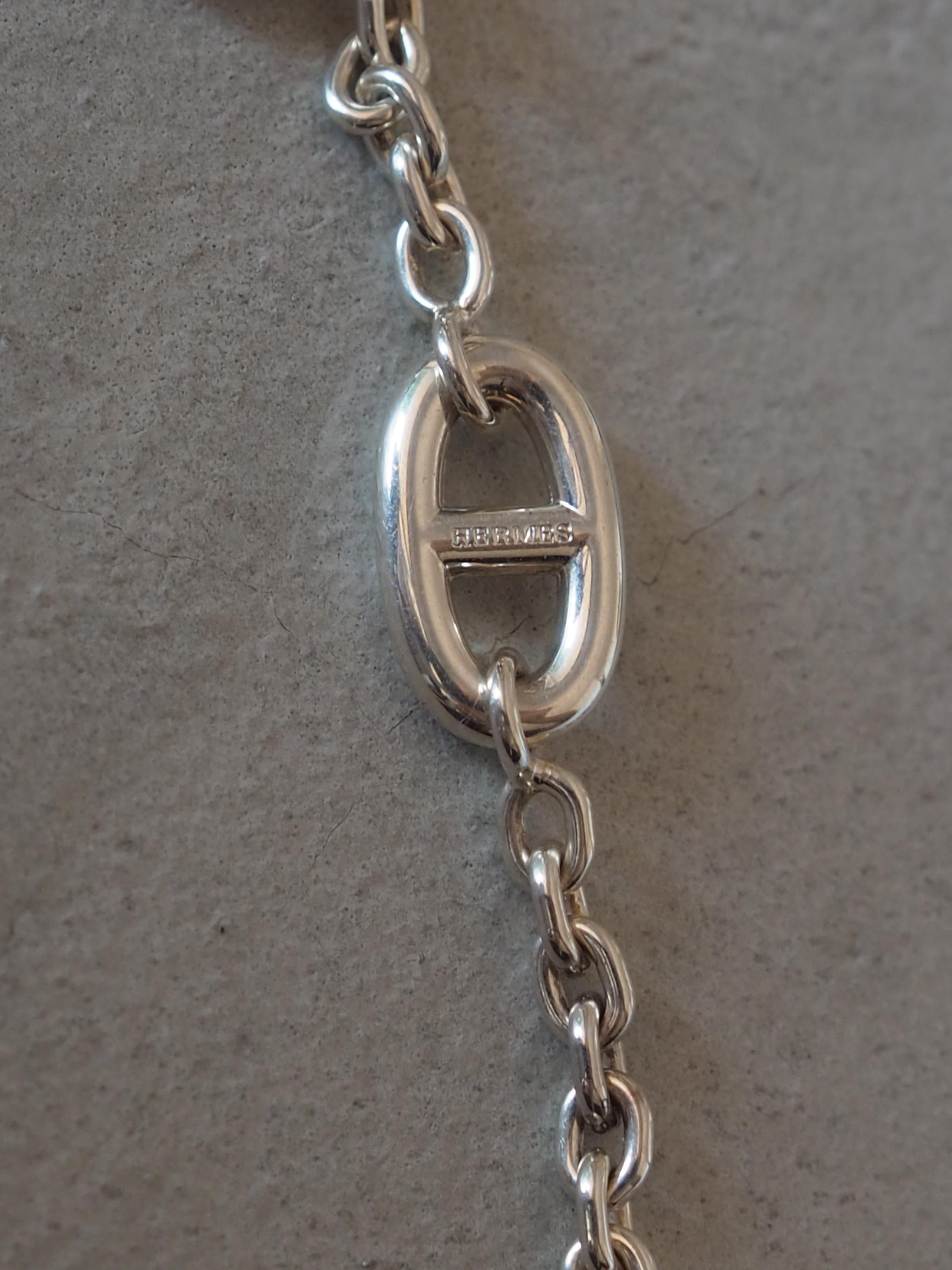 HERMES Chaine d'Ancre Farandole Accessories Bracelet SV925 Vintage Authentic Box