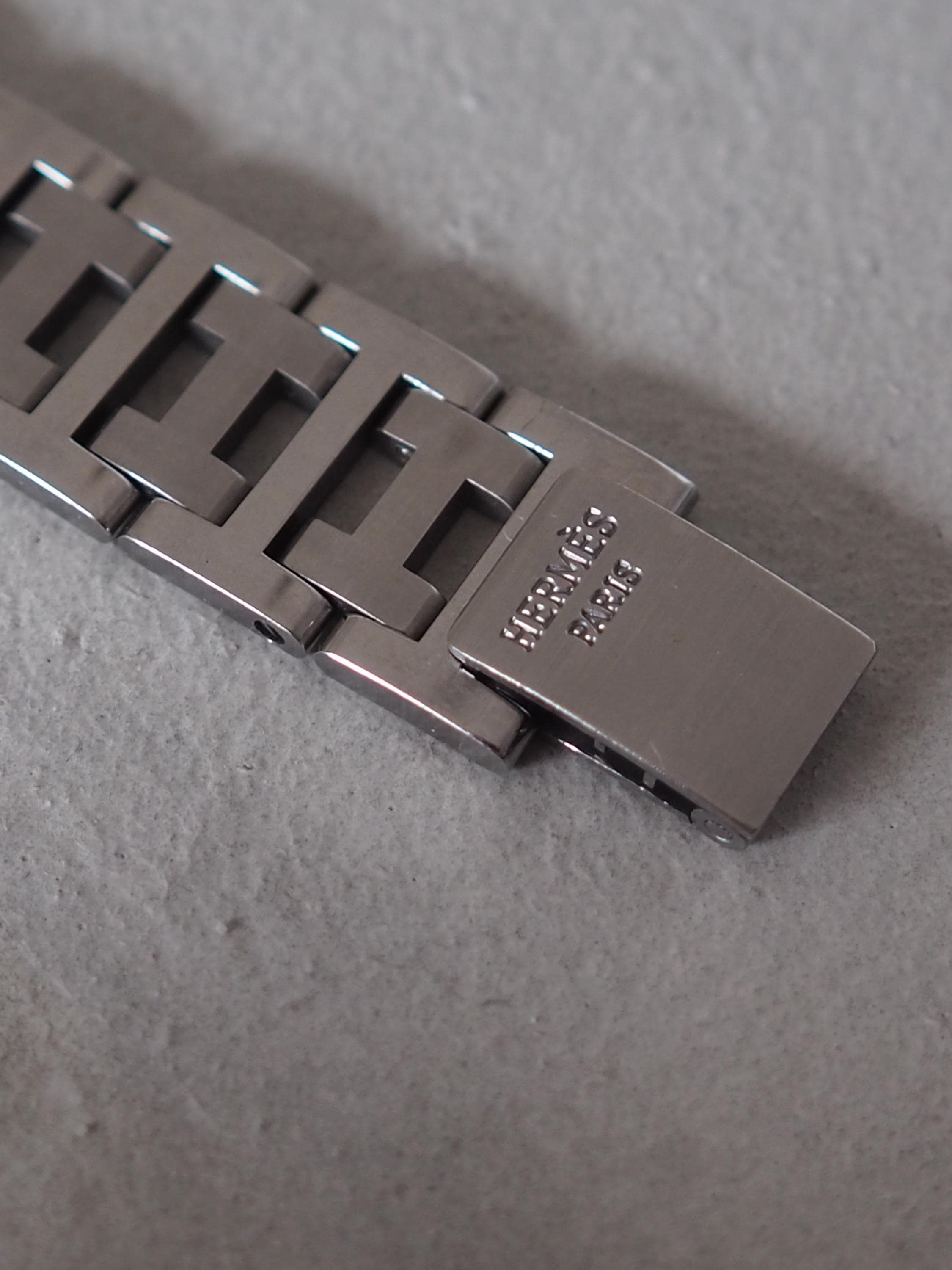 HERMES Also Watch Silver Color Stainless steel Unisex Ladies Vintage Authentic