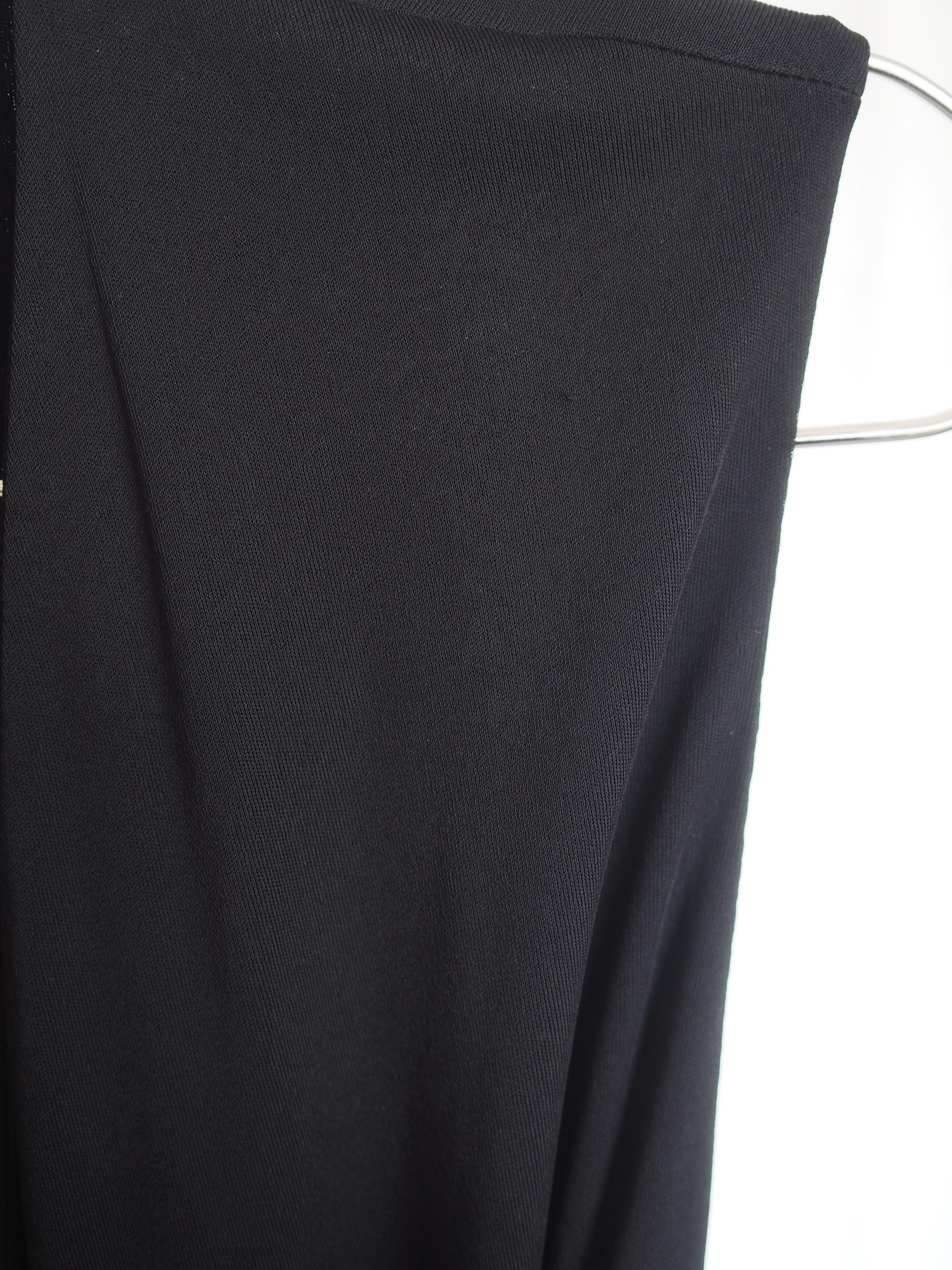 HERMES by Martin Margiela Crossover Dress With Leather Belt Viscose Size 38 Vintage Authentic