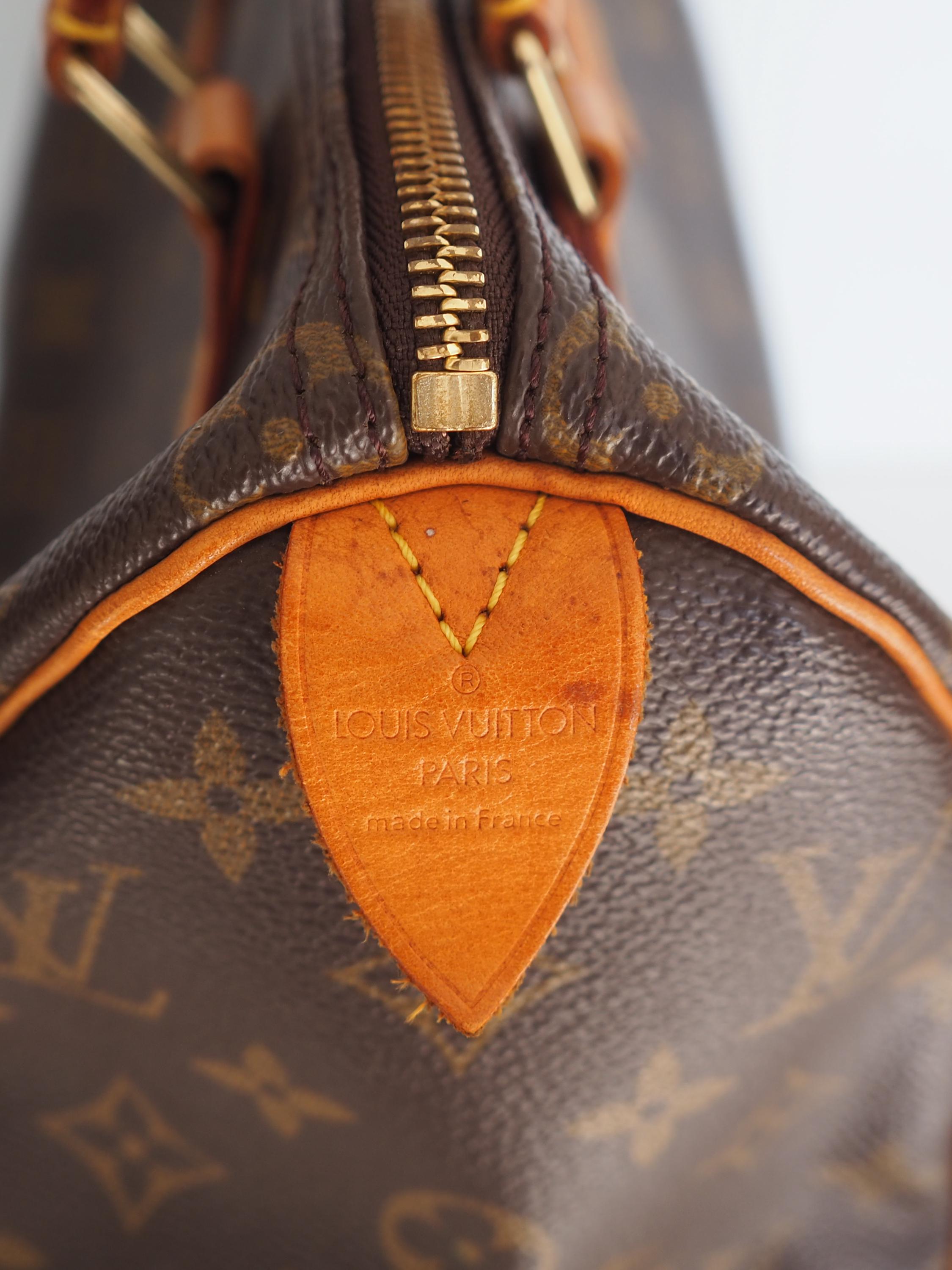 LOUIS VUITTON Speedy 25 Monogram Boston Hand Bag M41528 Purse Vintage Authentic