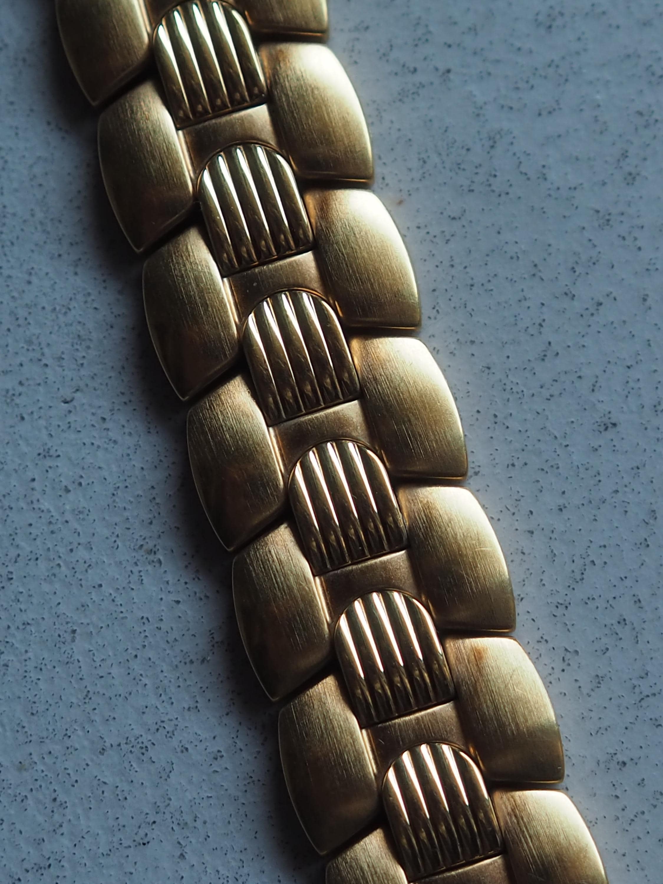 Christian Dior Bagheera Watch Gold Metal Quartz Black Moon Wristwatch Unisex Mens Ladies Vintage Authentic