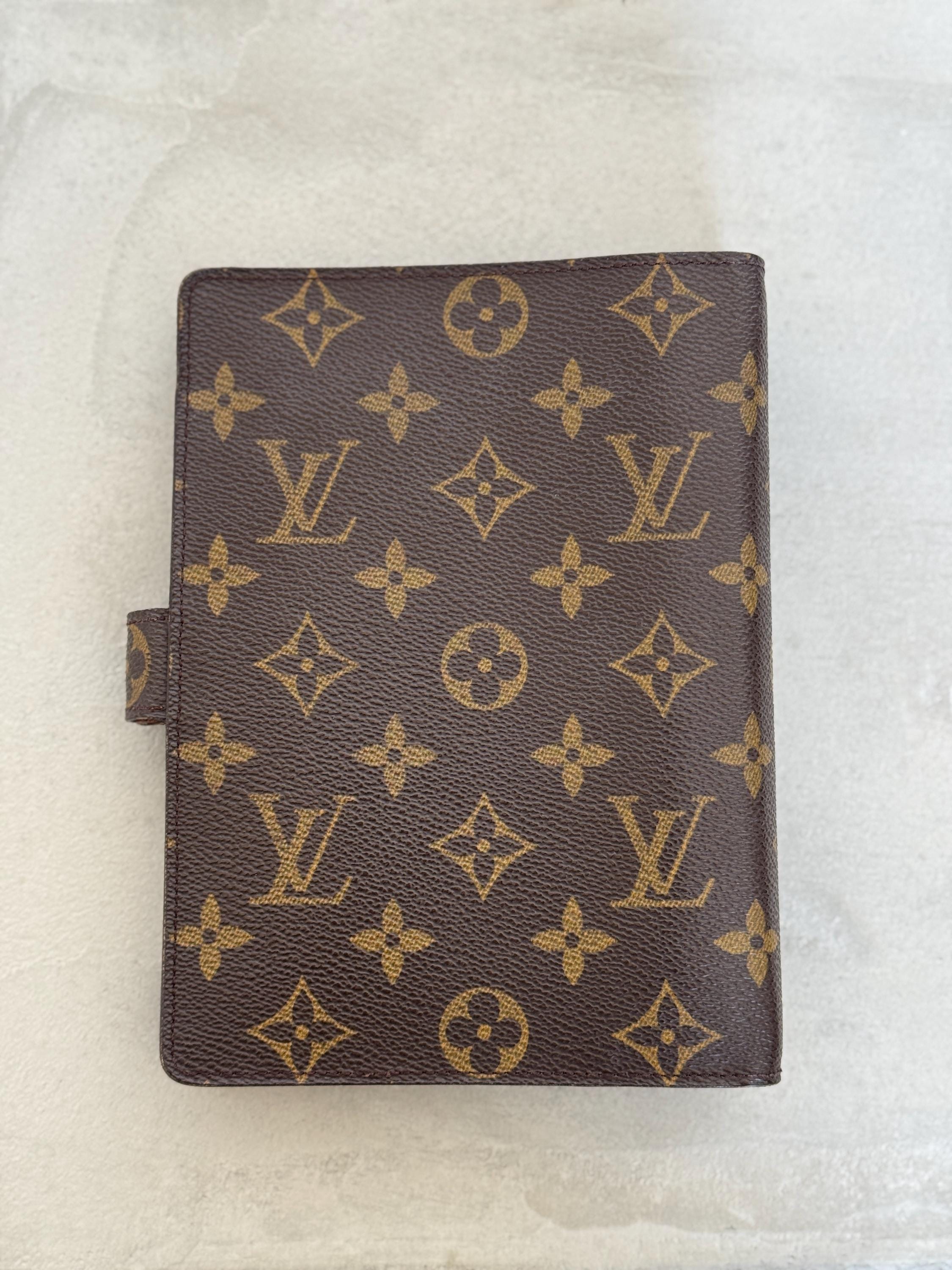 LOUIS VUITTON Agenda MM Monogram Day Planner Cover Vintage Authentic