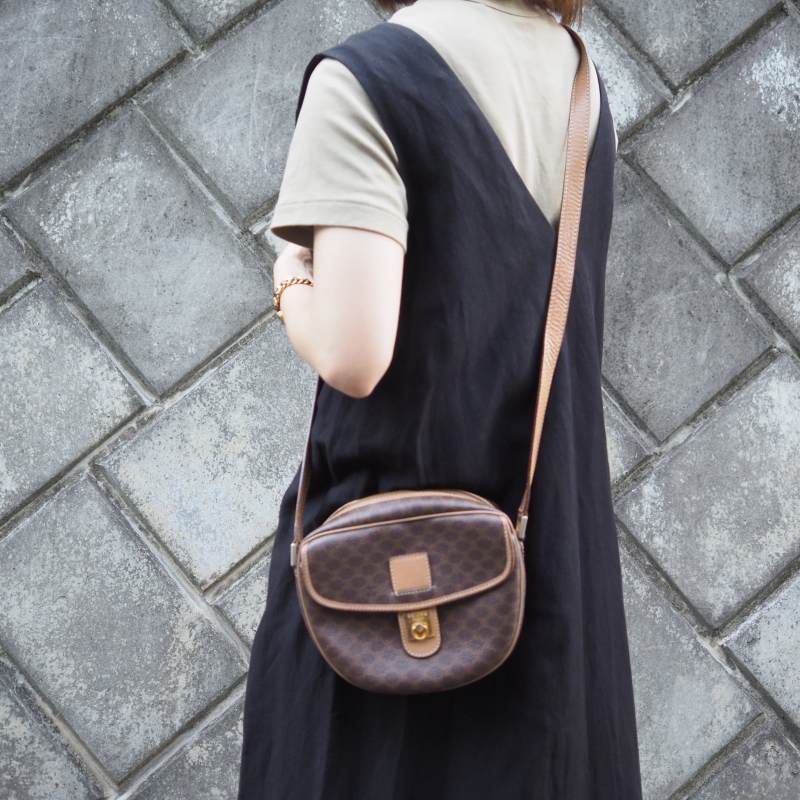 CELINE Macadam Shoulder Bag