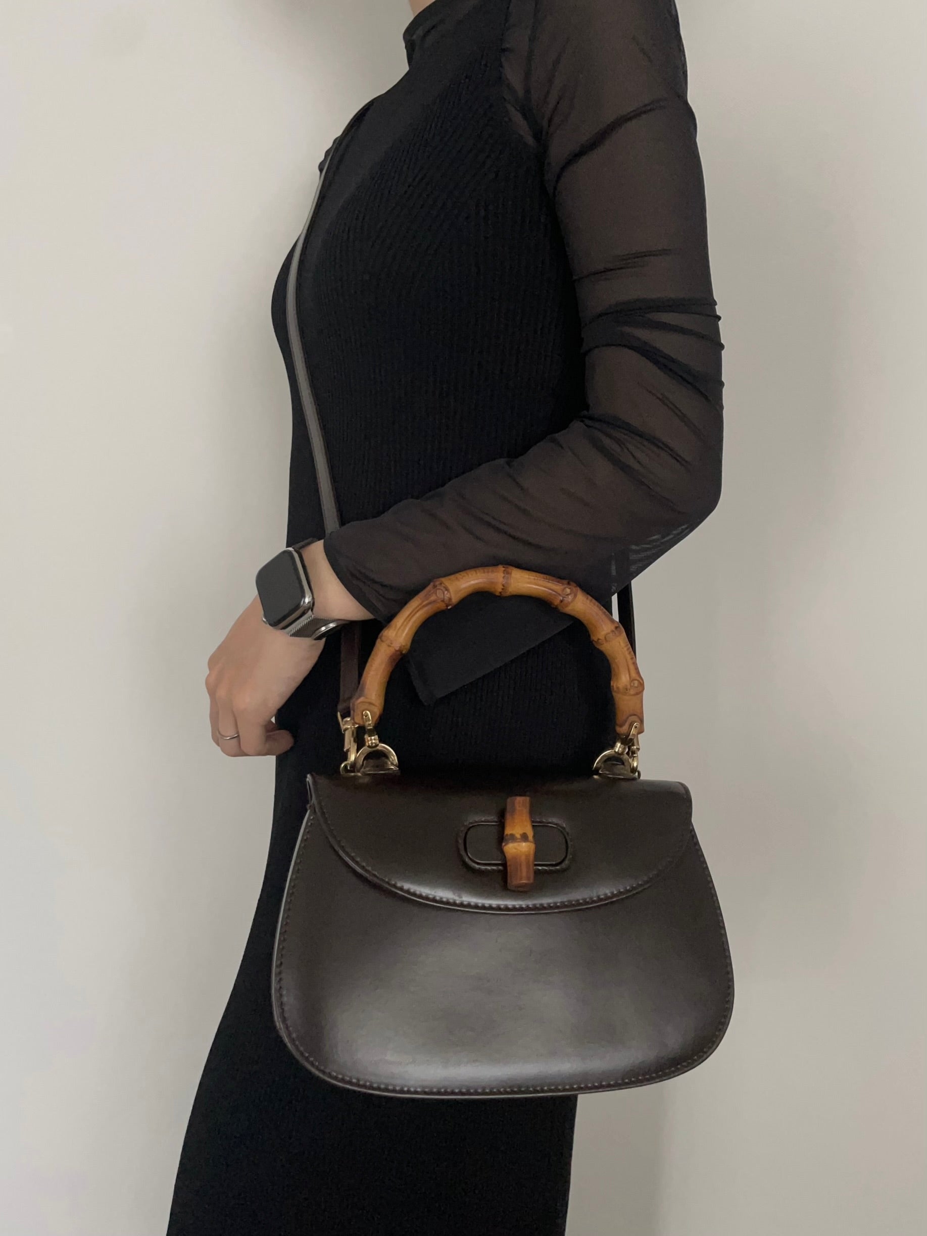 GUCCI Bamboo 2WAY Handbag