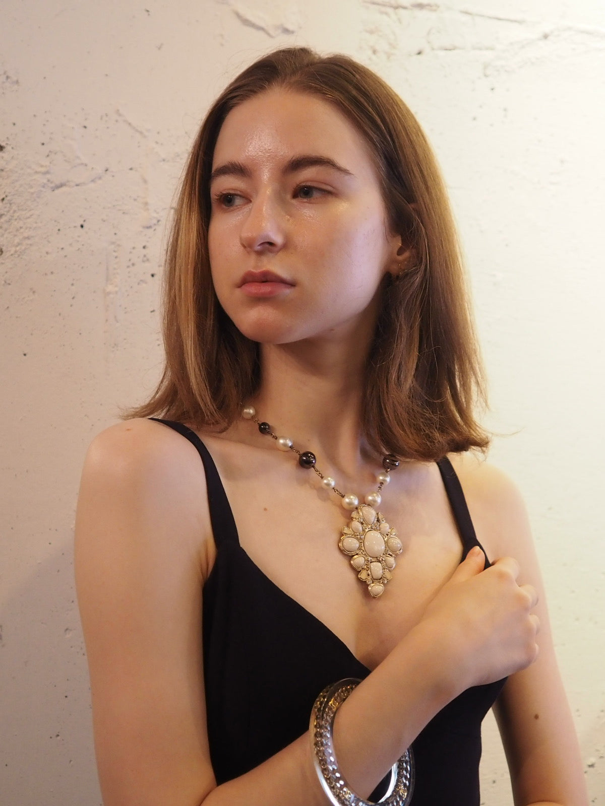 CHANEL Costume Pearl Necklace