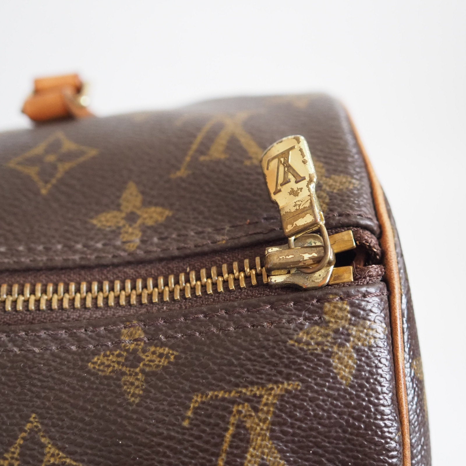 Louis Vuitton Papillon 30 Hand Shoulder Bag M51365 Vintage Monogram Authentic