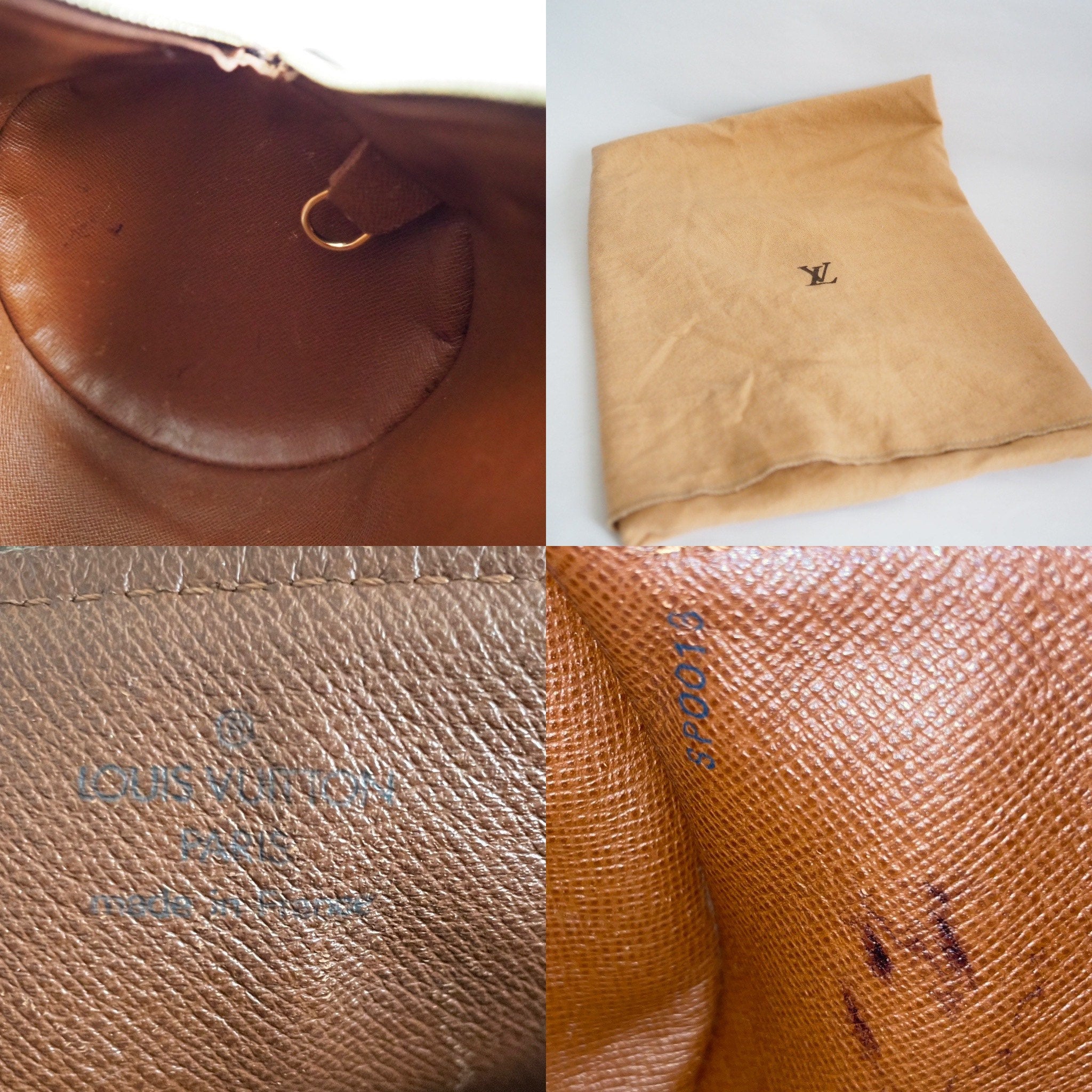 Louis Vuitton Papillon 30 Hand Shoulder Bag M51365 Vintage Monogram Authentic