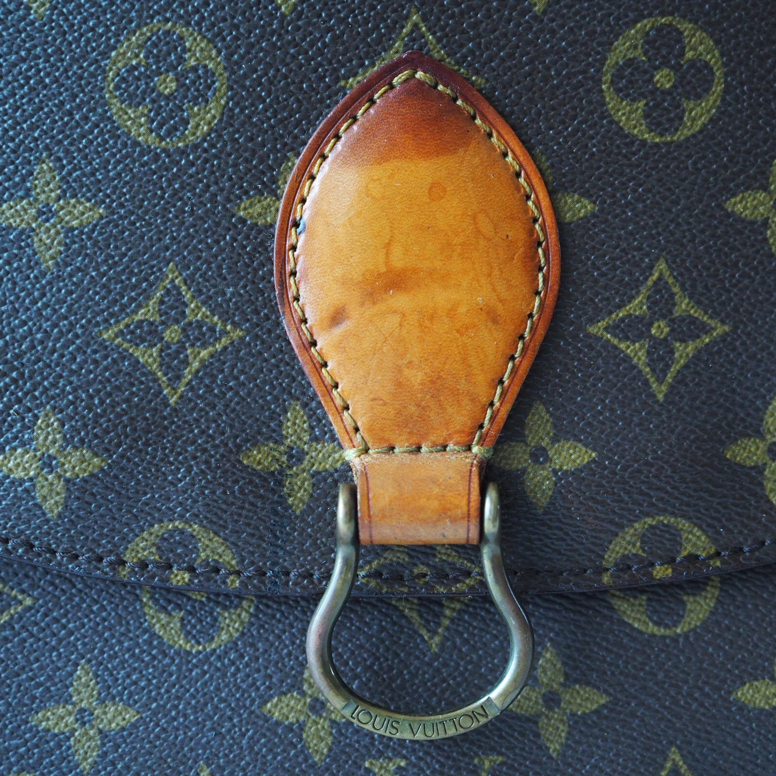 LOUIS VUITTON Monogram Saint Cloud GM Shoulder Bag lV Vintage Cross body Authentic