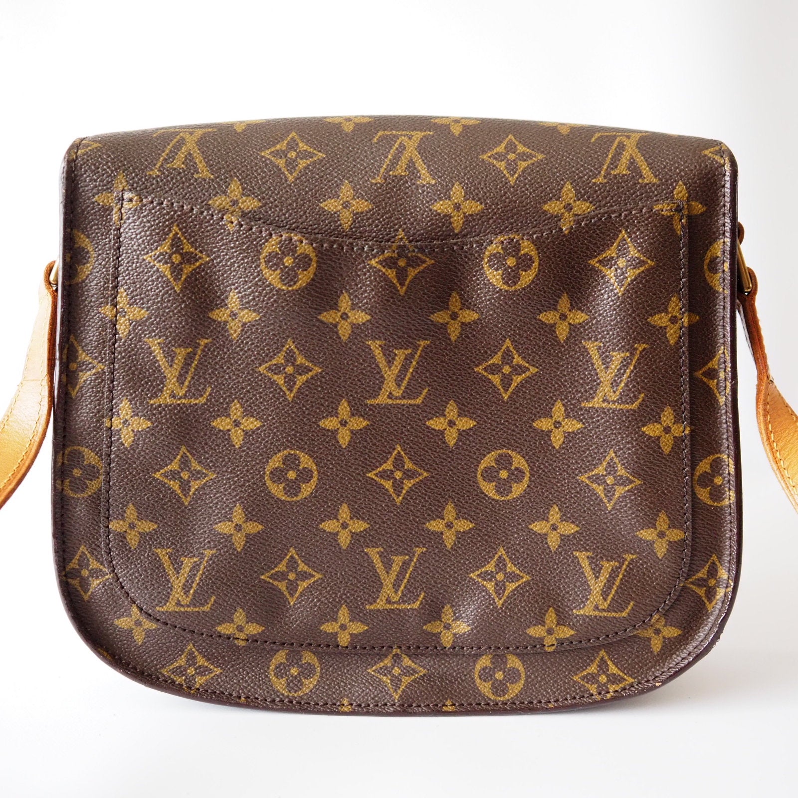 LOUIS VUITTON Monogram Saint Cloud GM Shoulder Bag lV Vintage Cross body Authentic