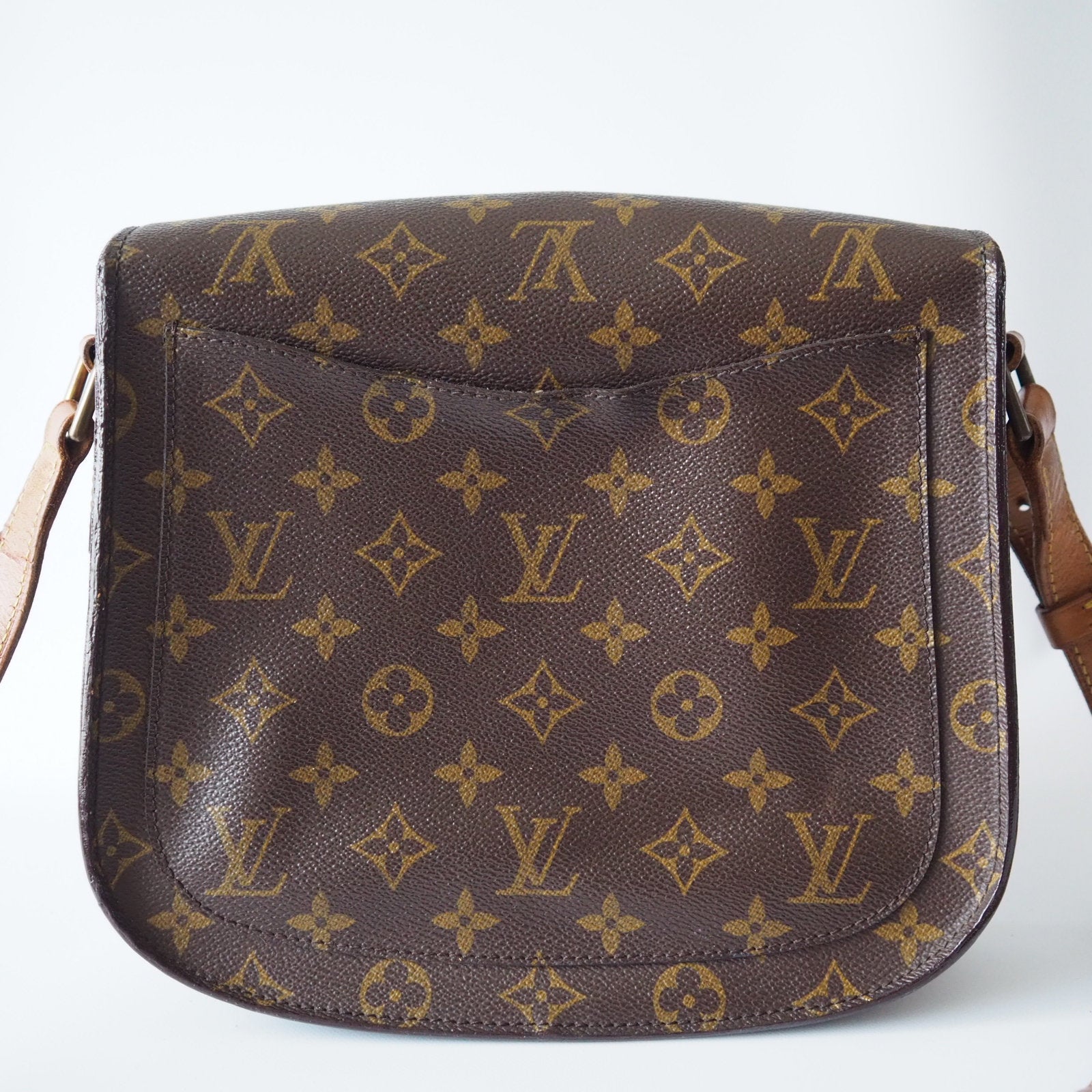 LOUIS VUITTON Monogram Saint Cloud GM Shoulder Bag lV Vintage Cross body Authentic