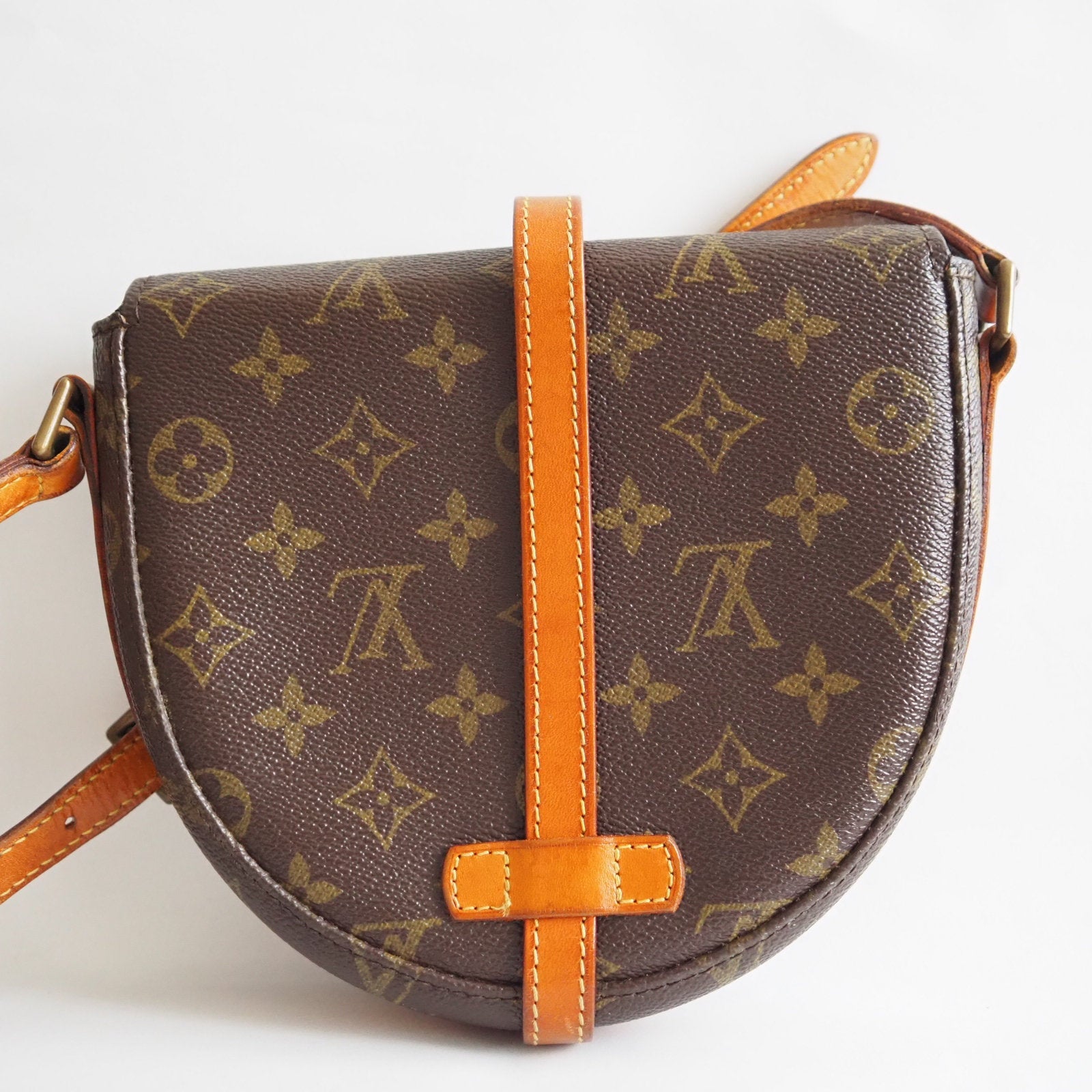 Louis Vuitton Shoulder Bag Chantilly Browns Monogram LV vintage Authentic