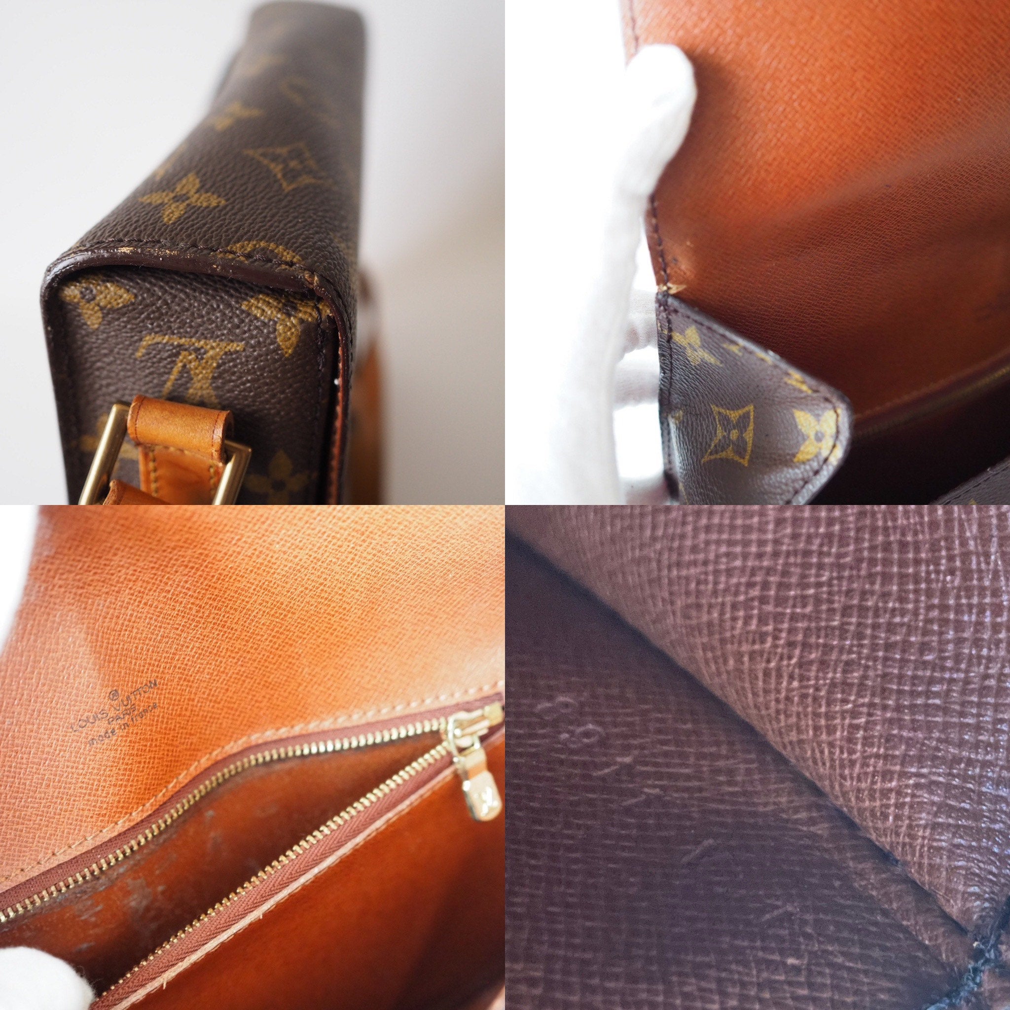 LOUIS VUITTON Monogram Saint Cloud GM Shoulder Bag lV Vintage Cross body Authentic