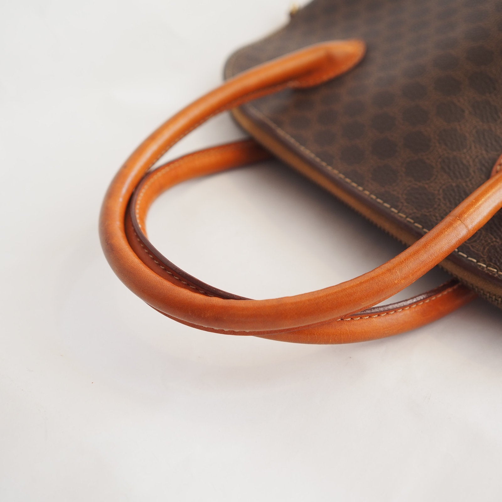 CELINE Macadam 2way Hand Shoulder Bag Authentic Vintage Classical