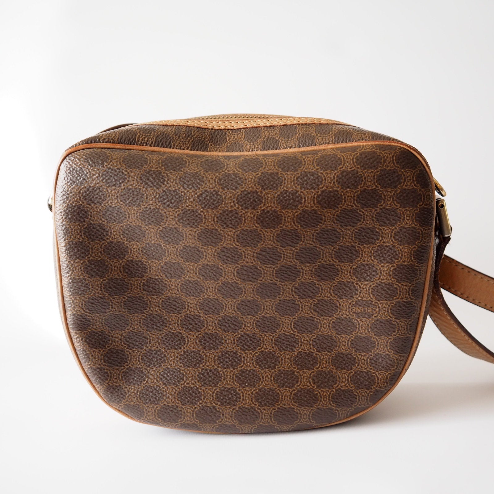 CELINE Macadam Shoulder Bag Gancini Authentic Vintage Classical