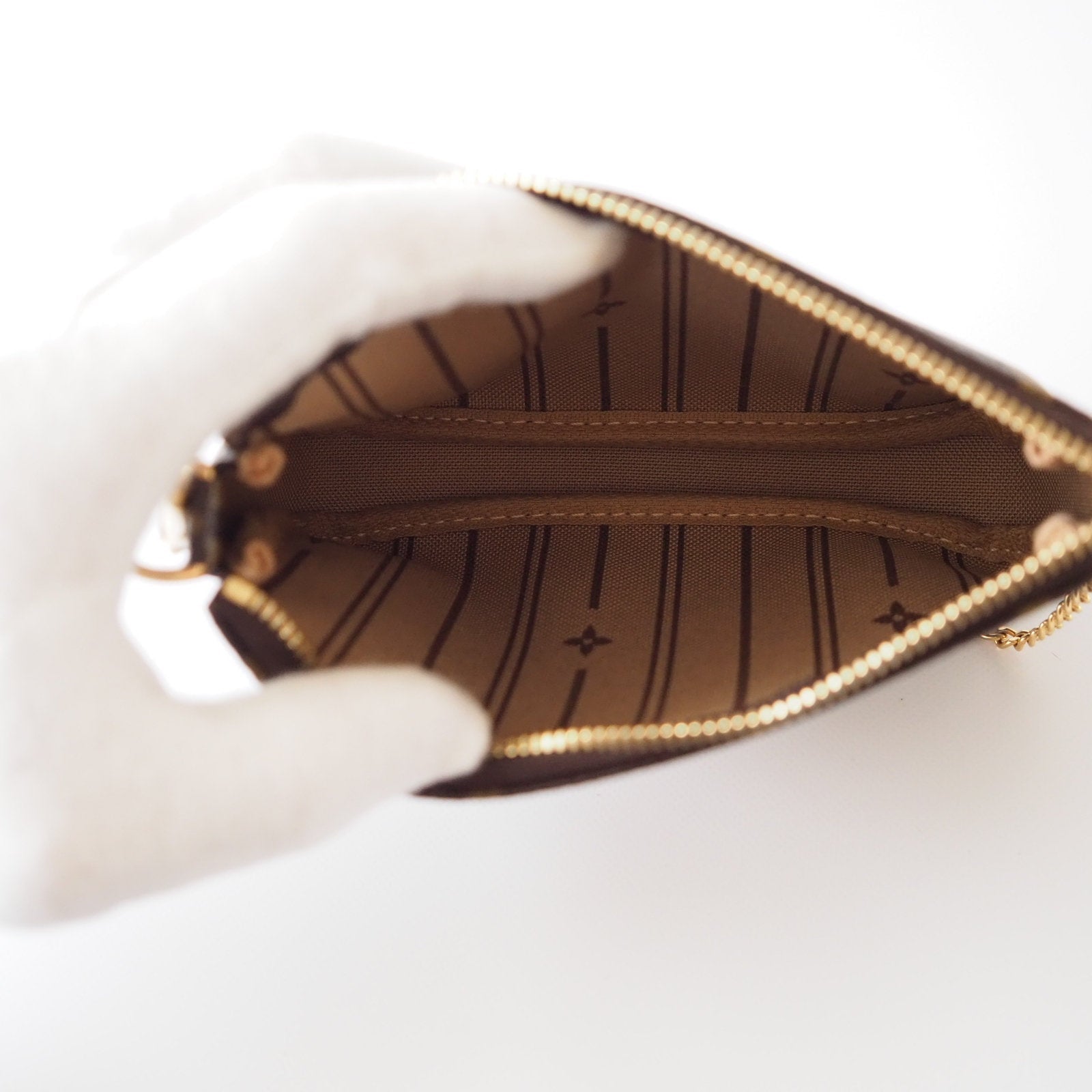 Louis Vuitton Monogram mini Pouch Limited Vintage With Strap Authentic